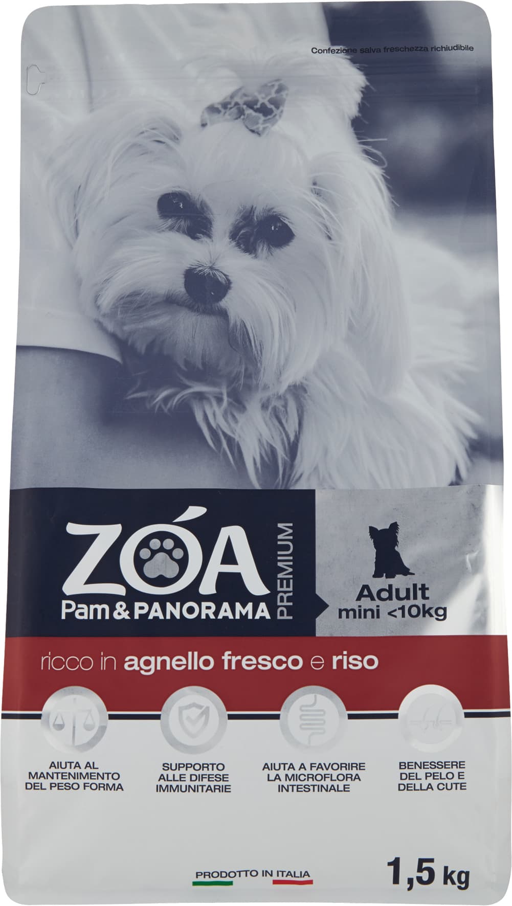 ZOA PREMIUM Adult mini <10kg ricco in agnello fresco e riso 1,5 kg – immagine 1