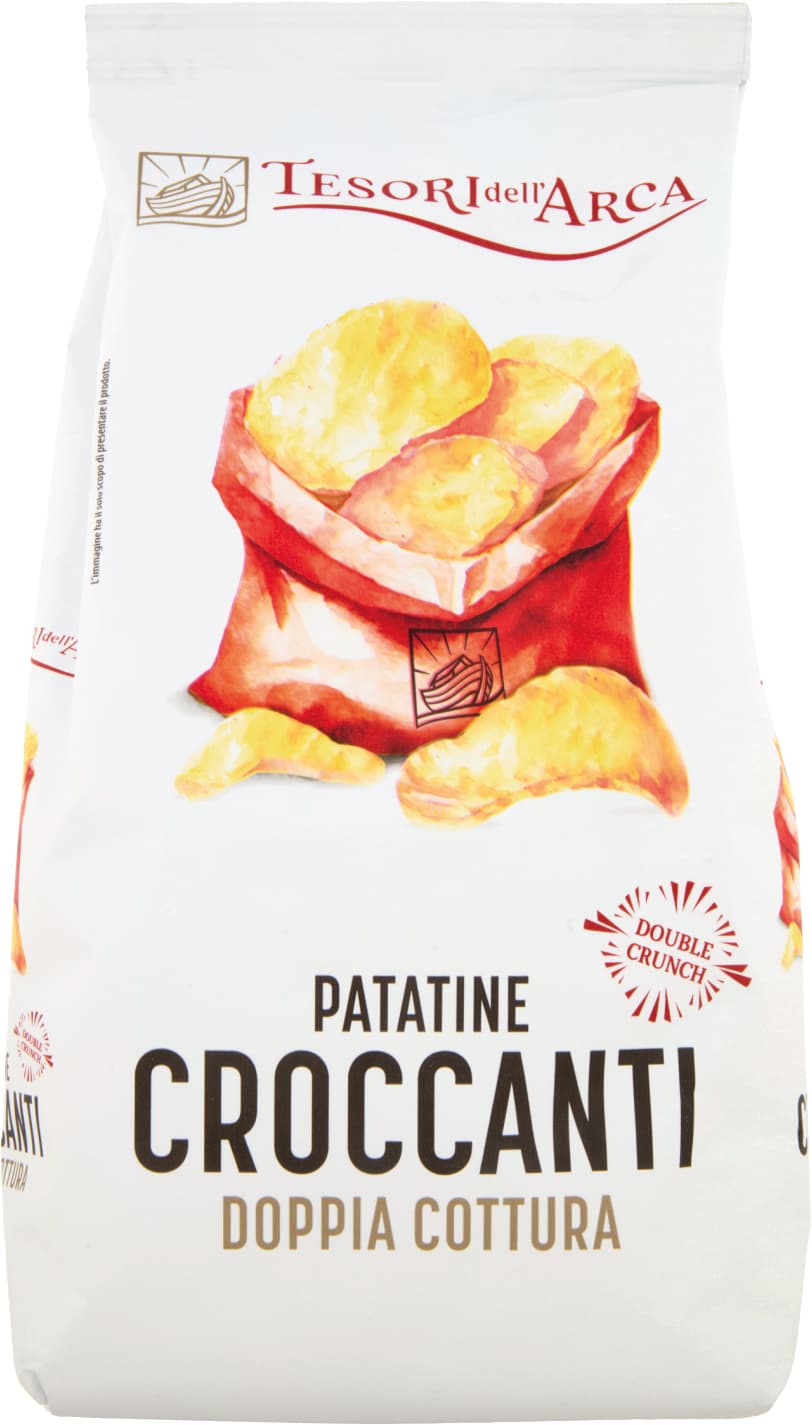 TESORI DELL'ARCA Patatine Croccanti Doppia Cottura 130 g – immagine 1