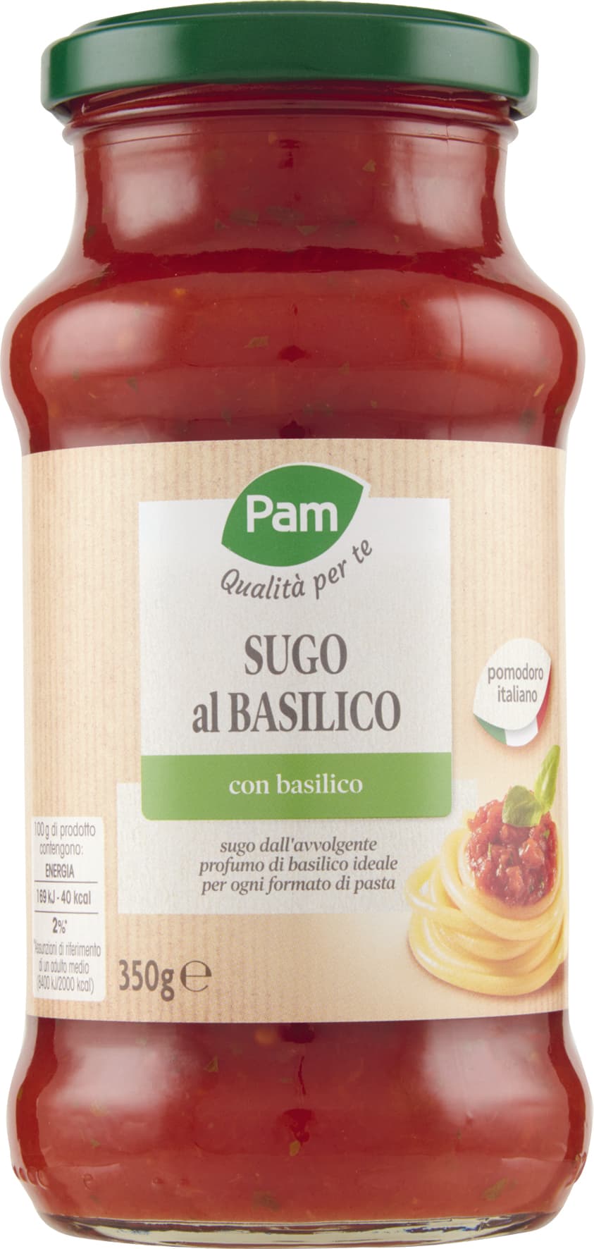 PAM Qualità per te Sugo al basilico 350 g – immagine 1