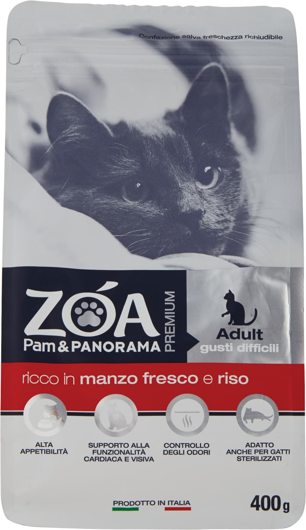 ZOA PREMIUM Adult gusti difficili ricco in manzo fresco e riso 400 g – immagine 1