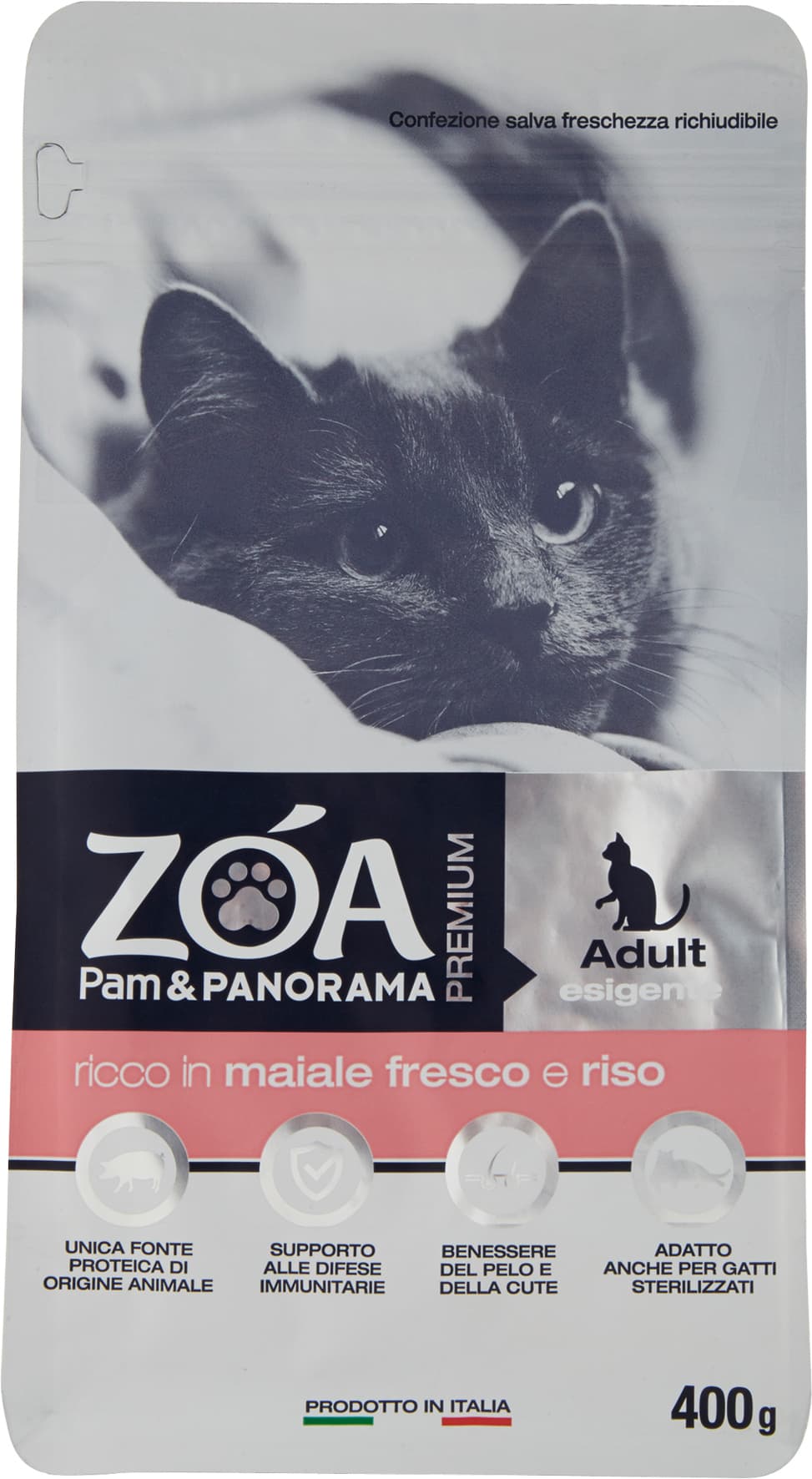 ZOA PREMIUM Adult esigente ricco in maiale fresco e riso 400 g – immagine 1