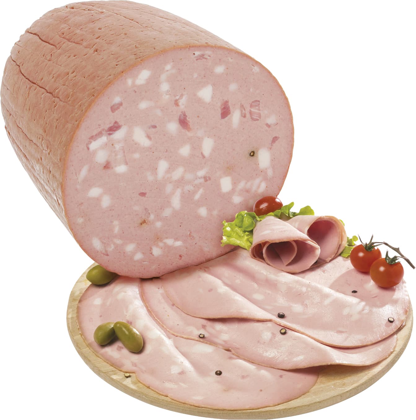 Mortadella bologna IGP con e senza pistacchi – immagine 1
