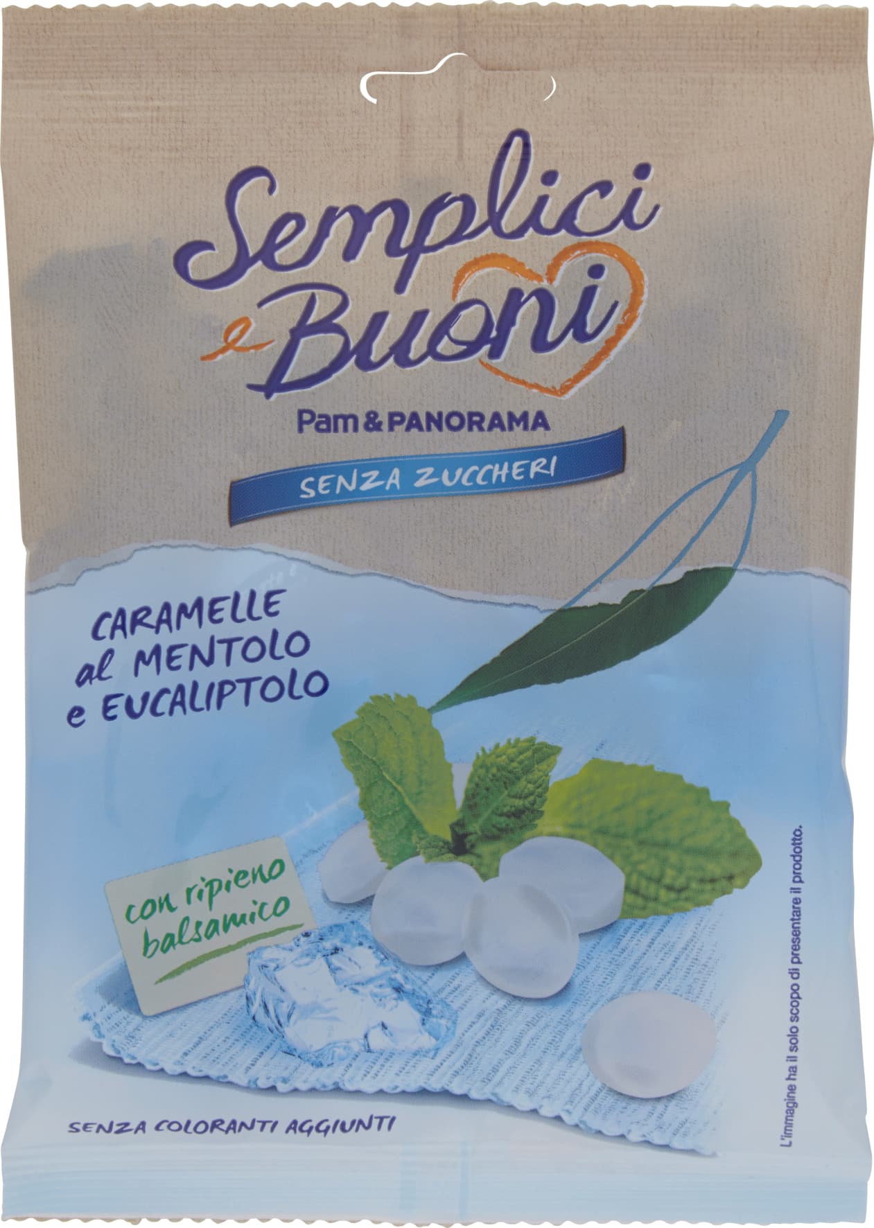 SEMPLICI E BUONI Senza Zuccheri Caramelle al Mentolo e Eucalipto 70 g – immagine 1