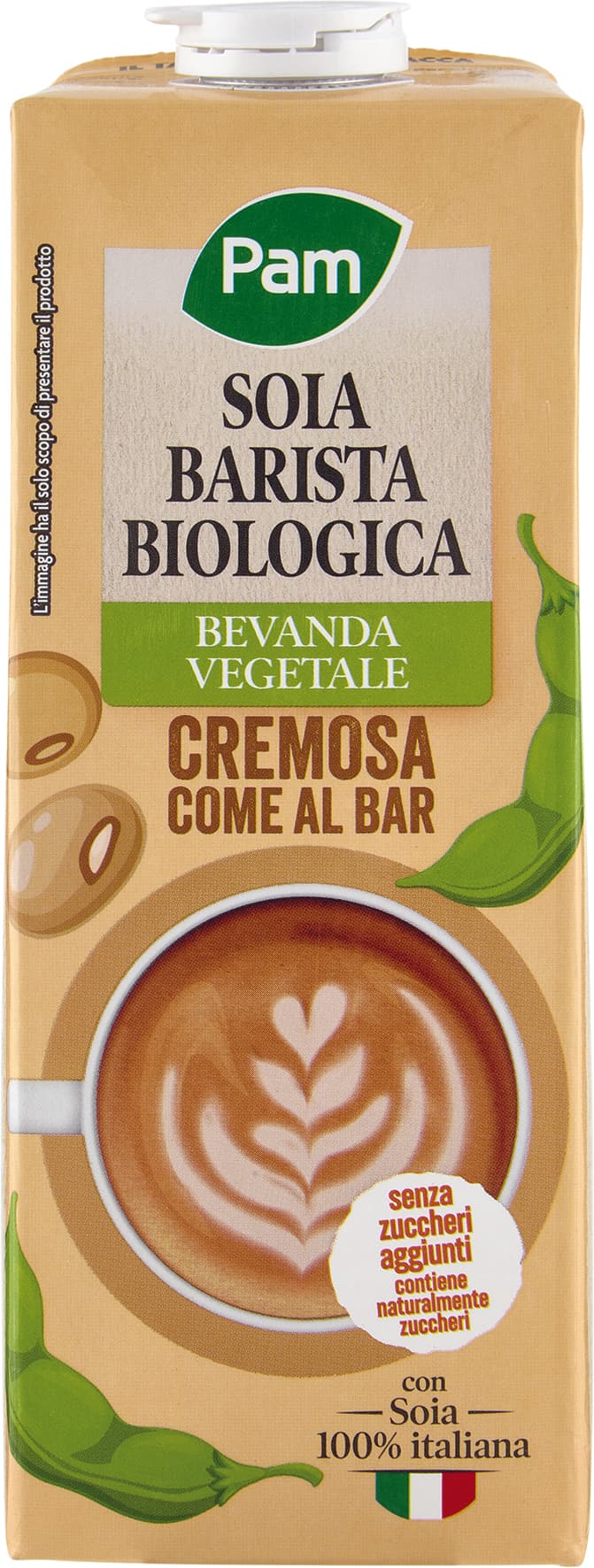 PAM Soia Barista Biologica Bevanda Vegetale 1 L – immagine 1