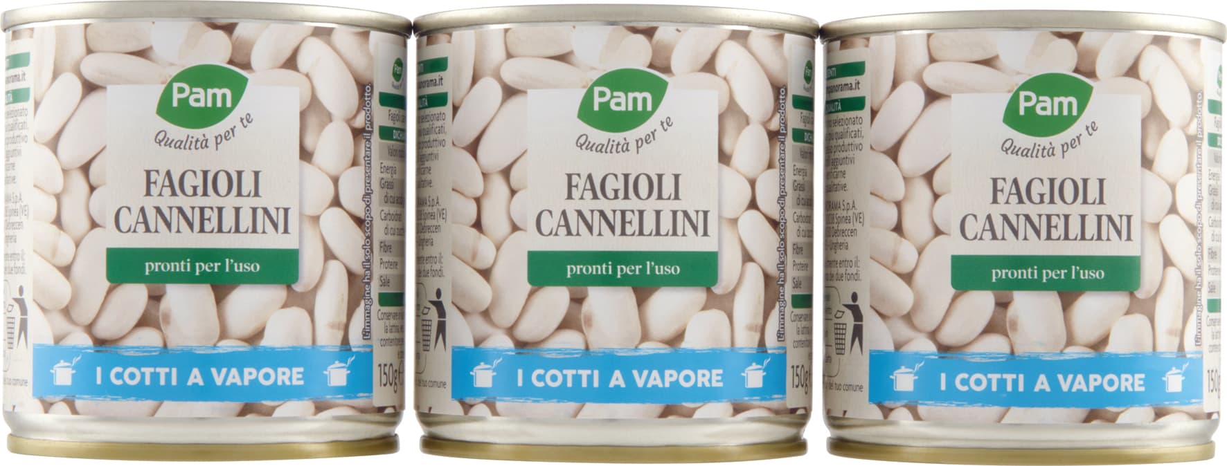 PAM PANORAMA Fagioli Cannellini 150g x 3 – immagine 1
