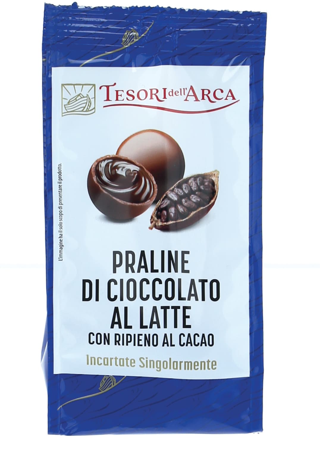 TESORI DELL'ARCA Praline di Cioccolato al Latte con Ripieno al Cacao 90 g – immagine 1
