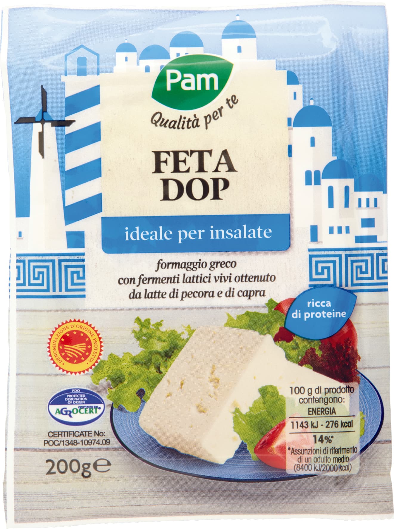 PAM Qualità per te Feta DOP 200 g – immagine 1