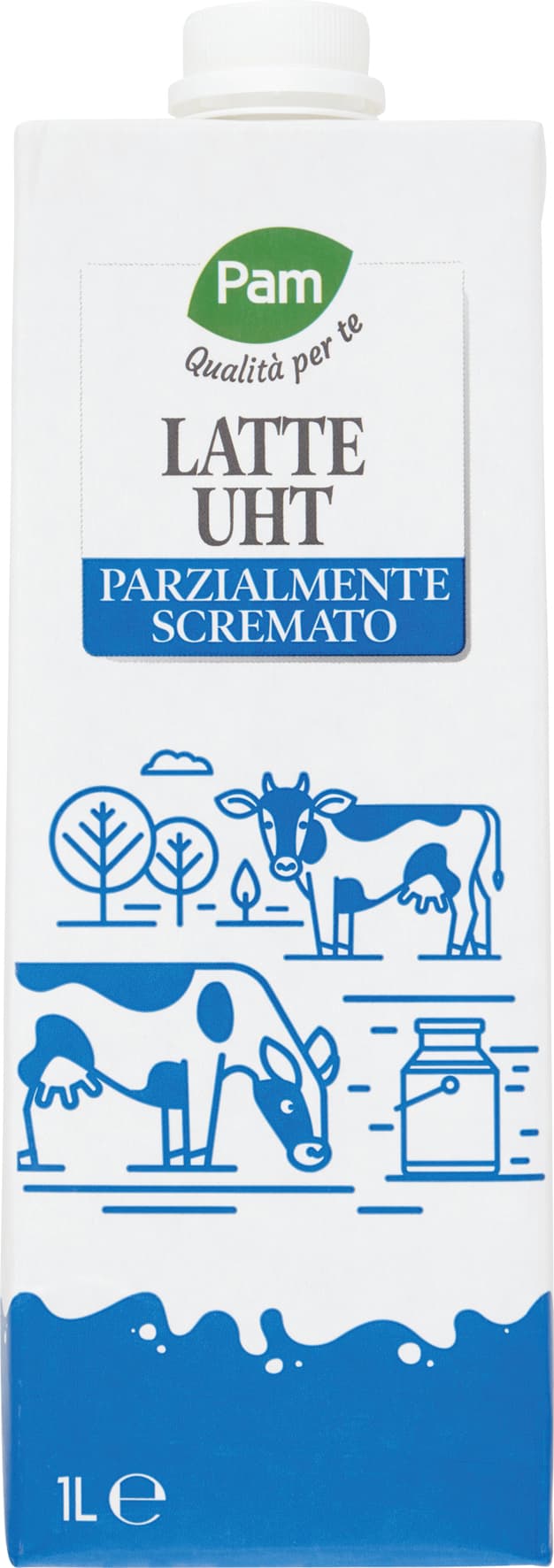 PAM Qualità per te Latte UHT Parzialmente Scremato 1 L – immagine 1