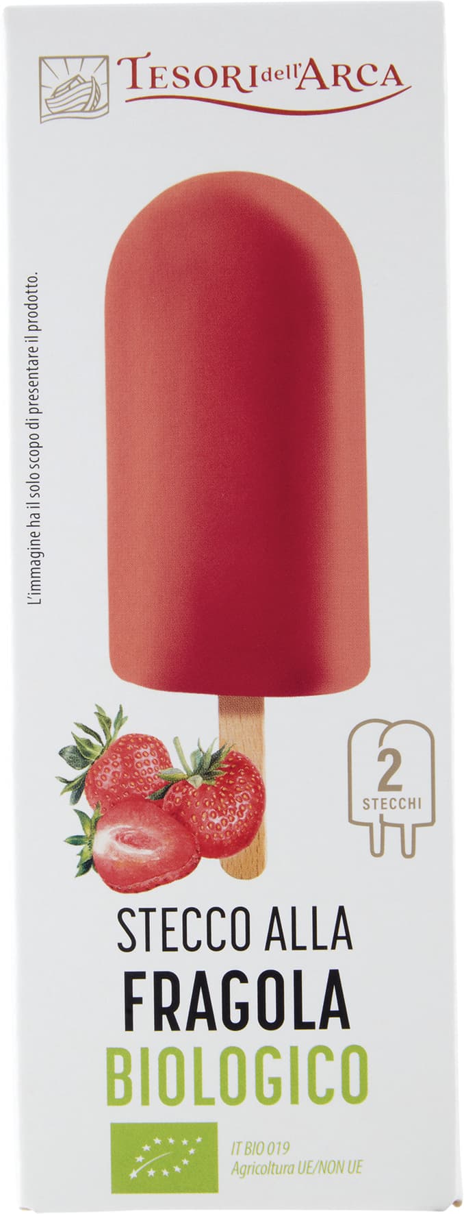 TESORI DELL'ARCA Stecco alla Fragola Biologico 2 x 70 g – immagine 1