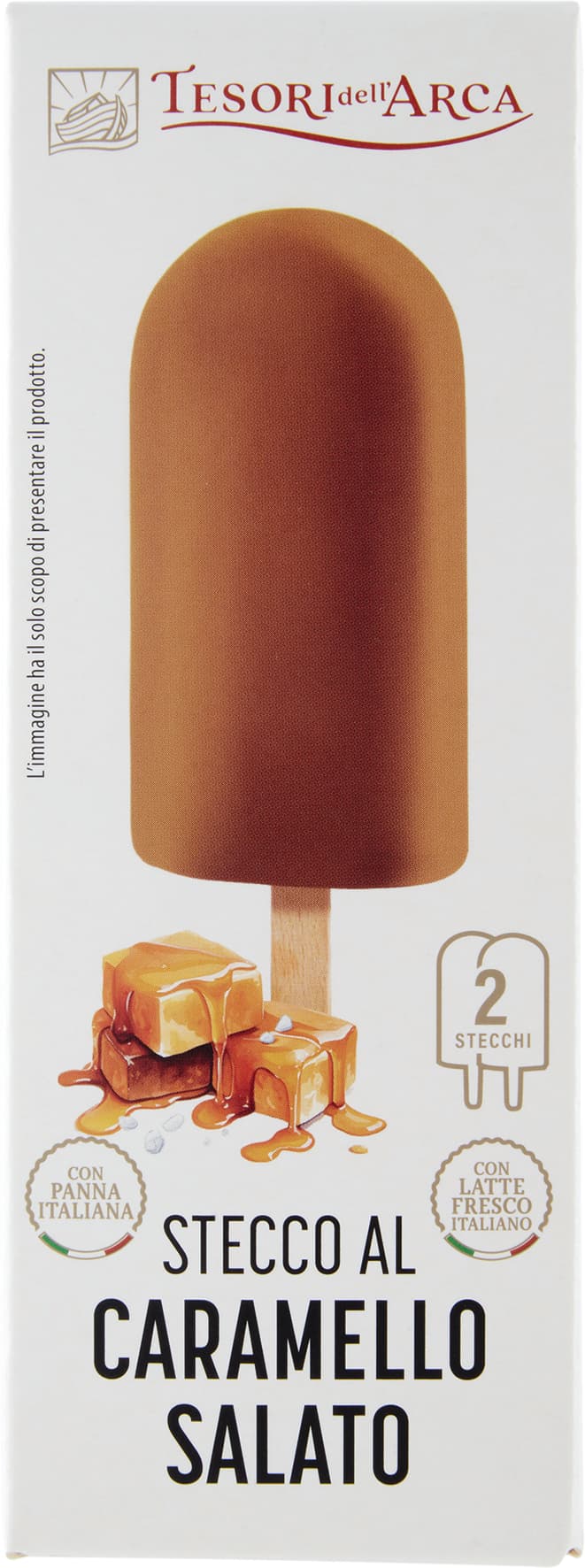 TESORI DELL'ARCA Stecco al Caramello Salato 2 x 70 g – immagine 1