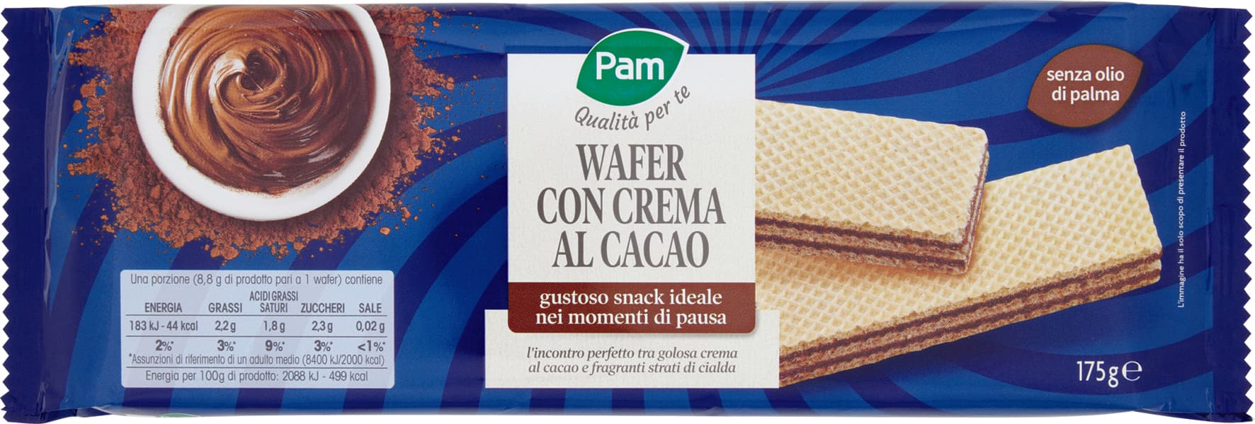 PAM PANORAMA Wafer con crema al cacao 175 g – immagine 1