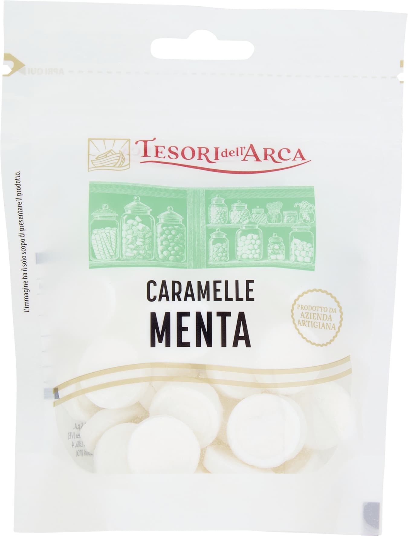 TESORI DELL'ARCA Caramelle Menta 80 g – immagine 1