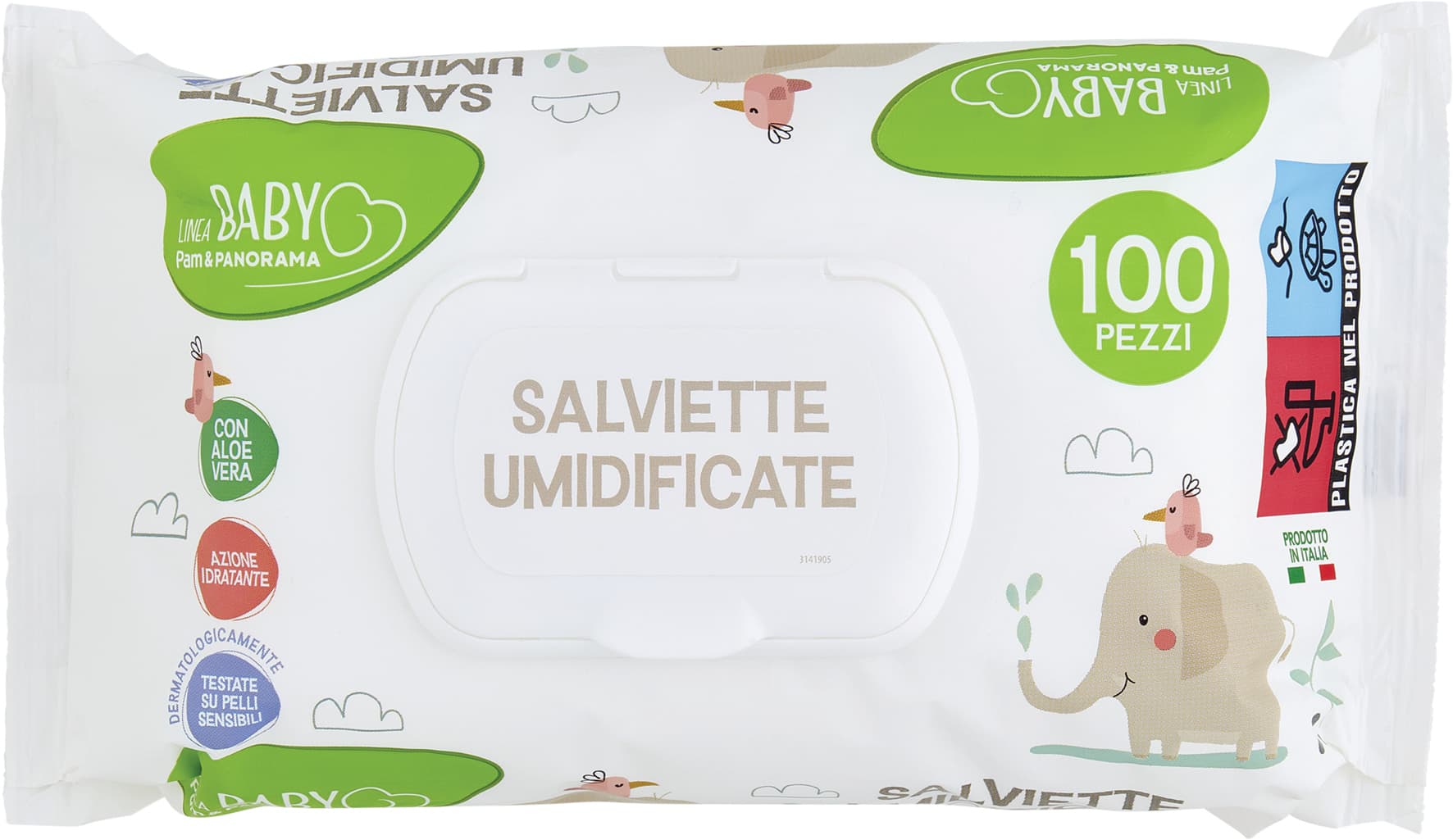 PAM PANORAMA Linea Baby Salviette Umidificate 100 pz – immagine 1