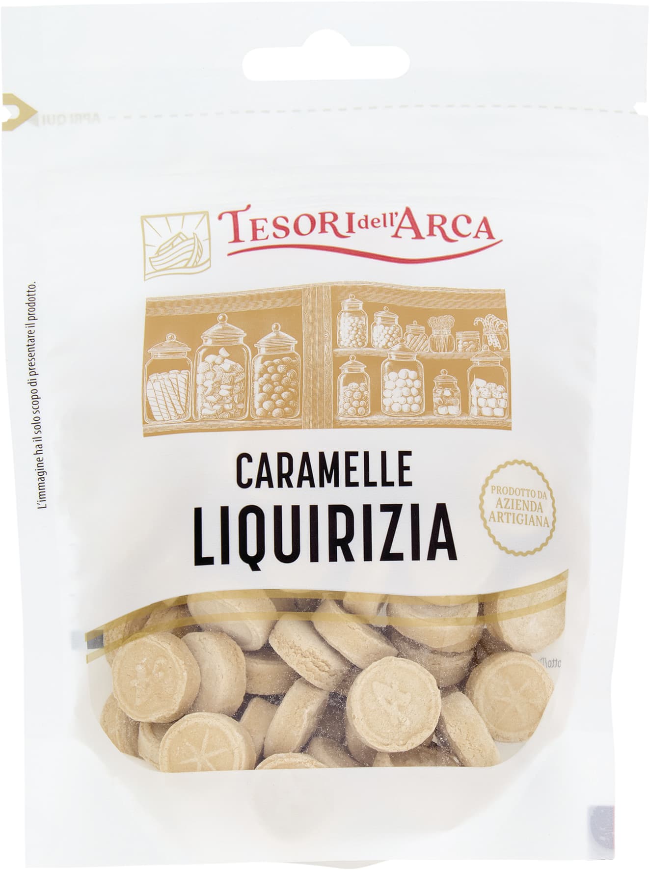 TESORI DELL'ARCA Caramelle Liquirizia 80 g – immagine 1
