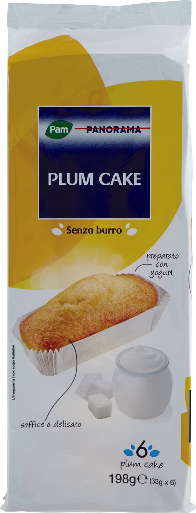 PAM PANORAMA Plum Cake 198g (33g x 6) – immagine 1