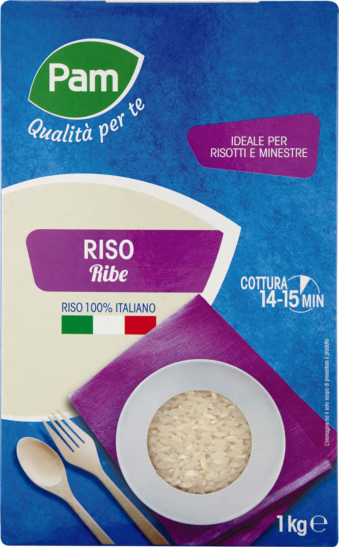 PAM Qualità per te Riso Ribe 1 kg – immagine 1