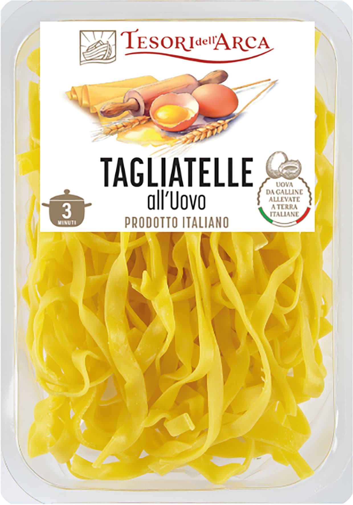 TESORI DELL'ARCA Tagliatelle all'Uovo 250 g – immagine 1