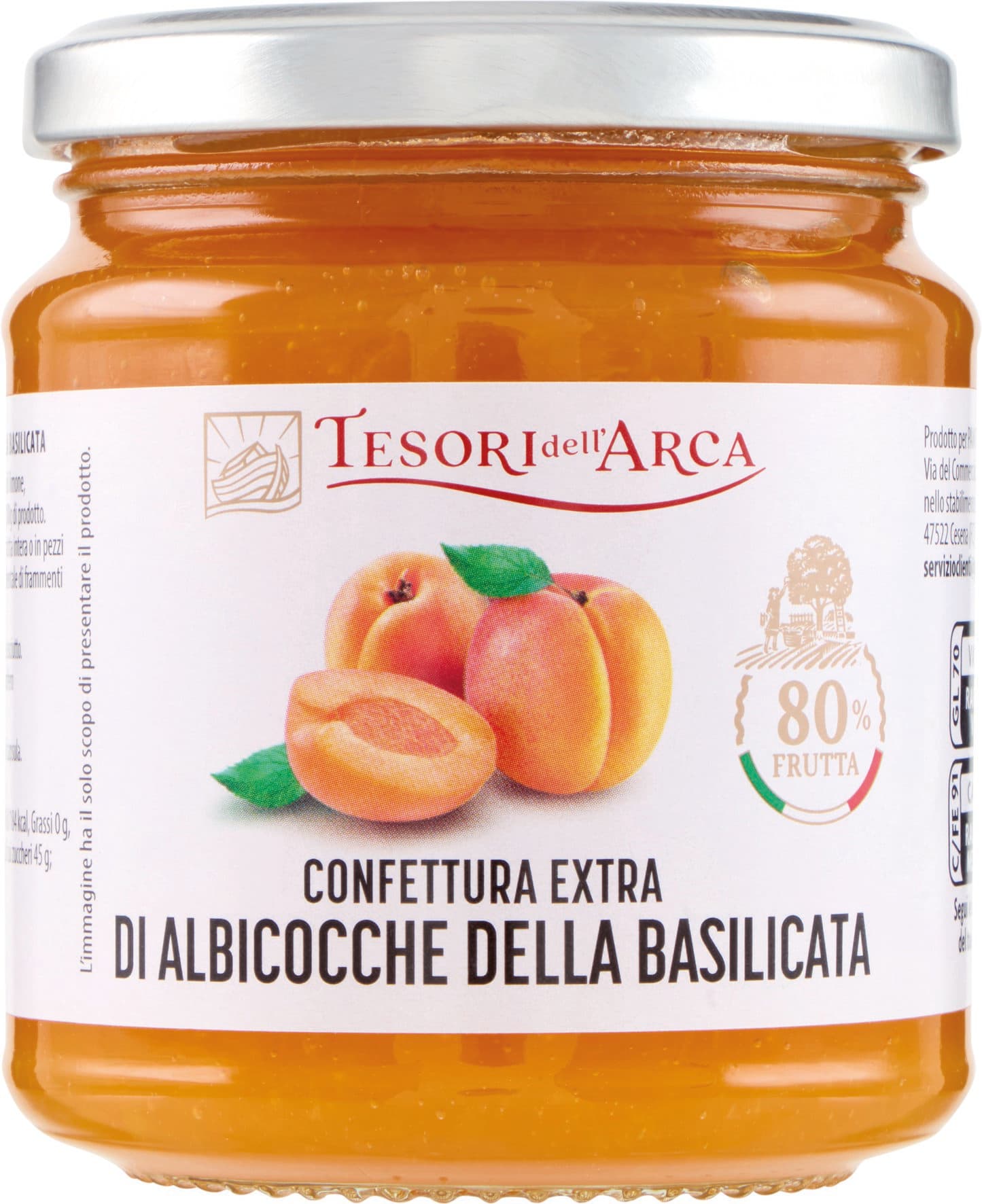 TESORI DELL'ARCA Confettura Extra di Albicocche della Basilicata 340 g – immagine 1