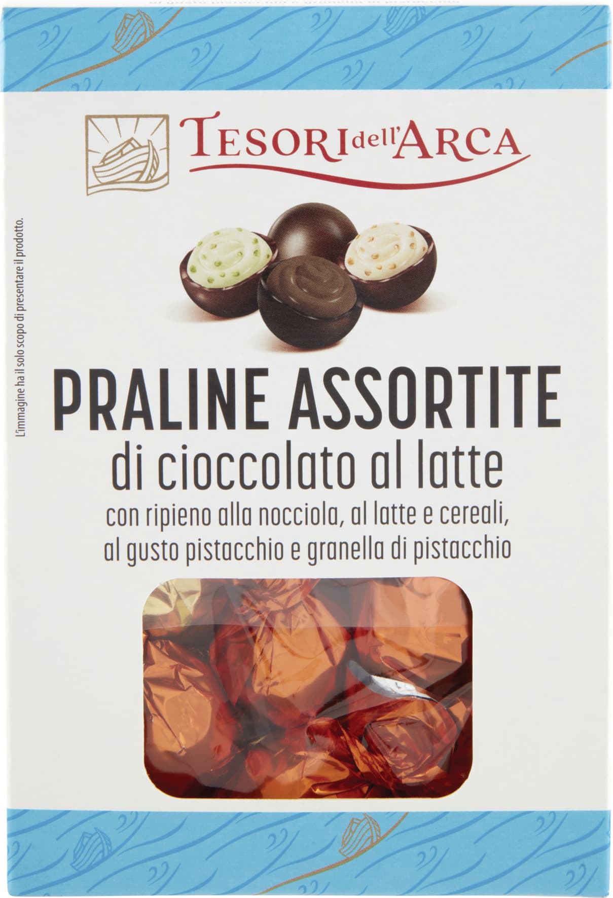 TESORI DELL'ARCA Praline Assortite di cioccolato al latte 130 g – immagine 1