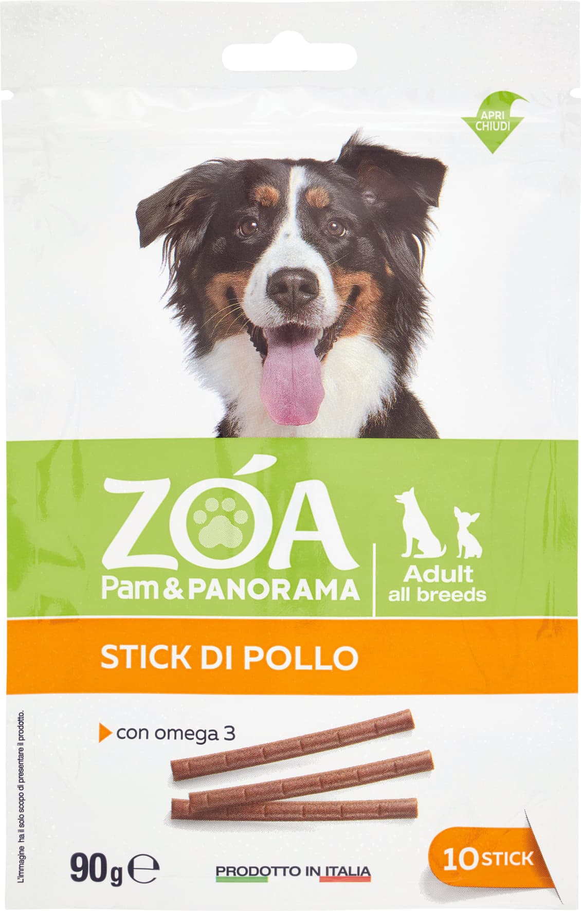 Giuntini Crancy DogSticks Snack quotidiano Pollo Omega3 x10 90 g – immagine 1