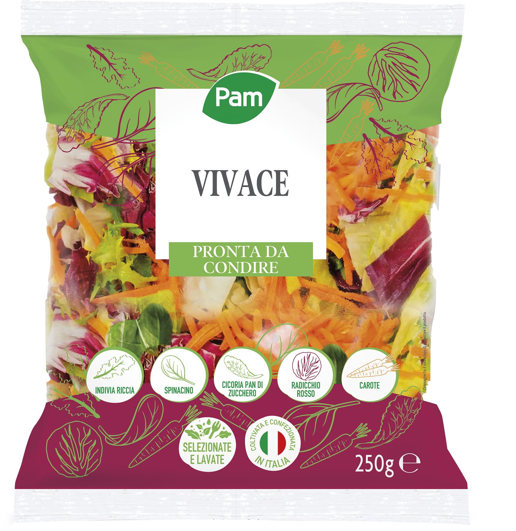 PAM Qualità per te Insalata vivace 250 g – immagine 1