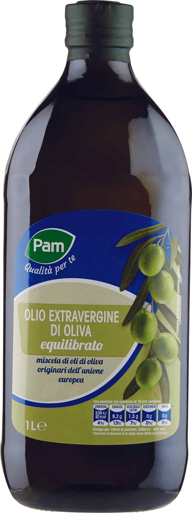 PAM Qualità per te Olio Extravergine di Oliva equilibrato 1 L – immagine 1