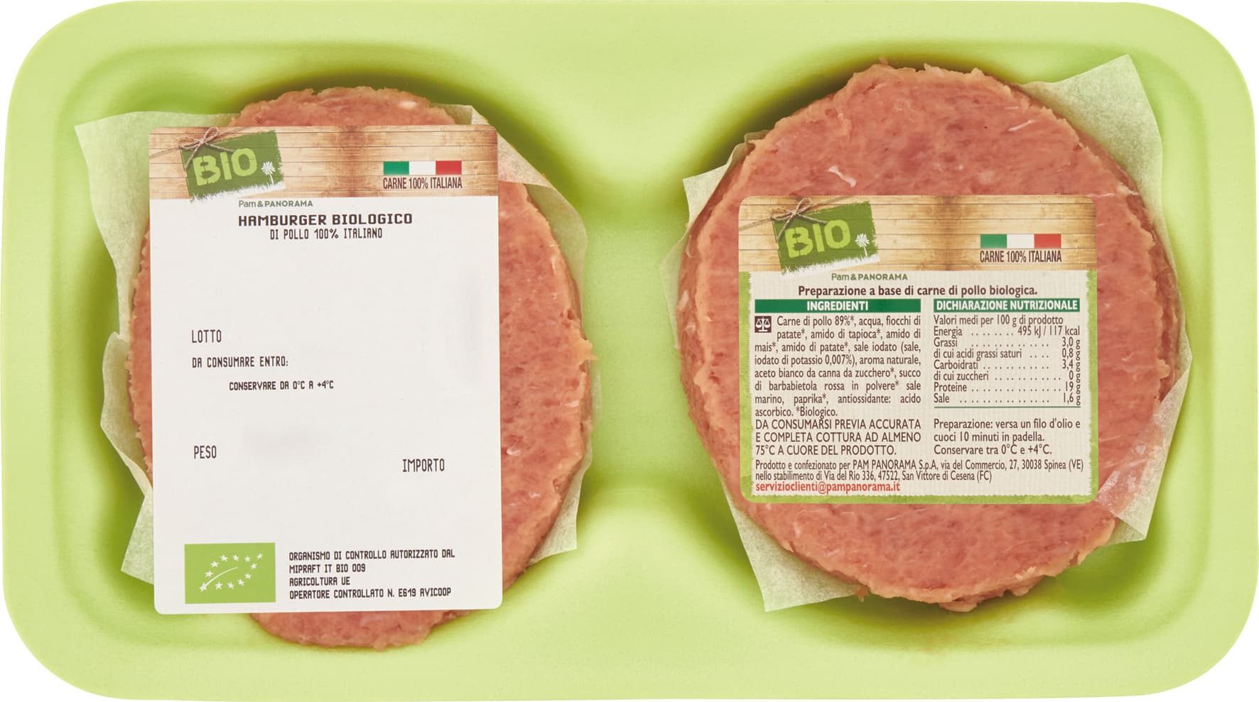 BIO Hamburger Biologico 0,204 kg – immagine 1