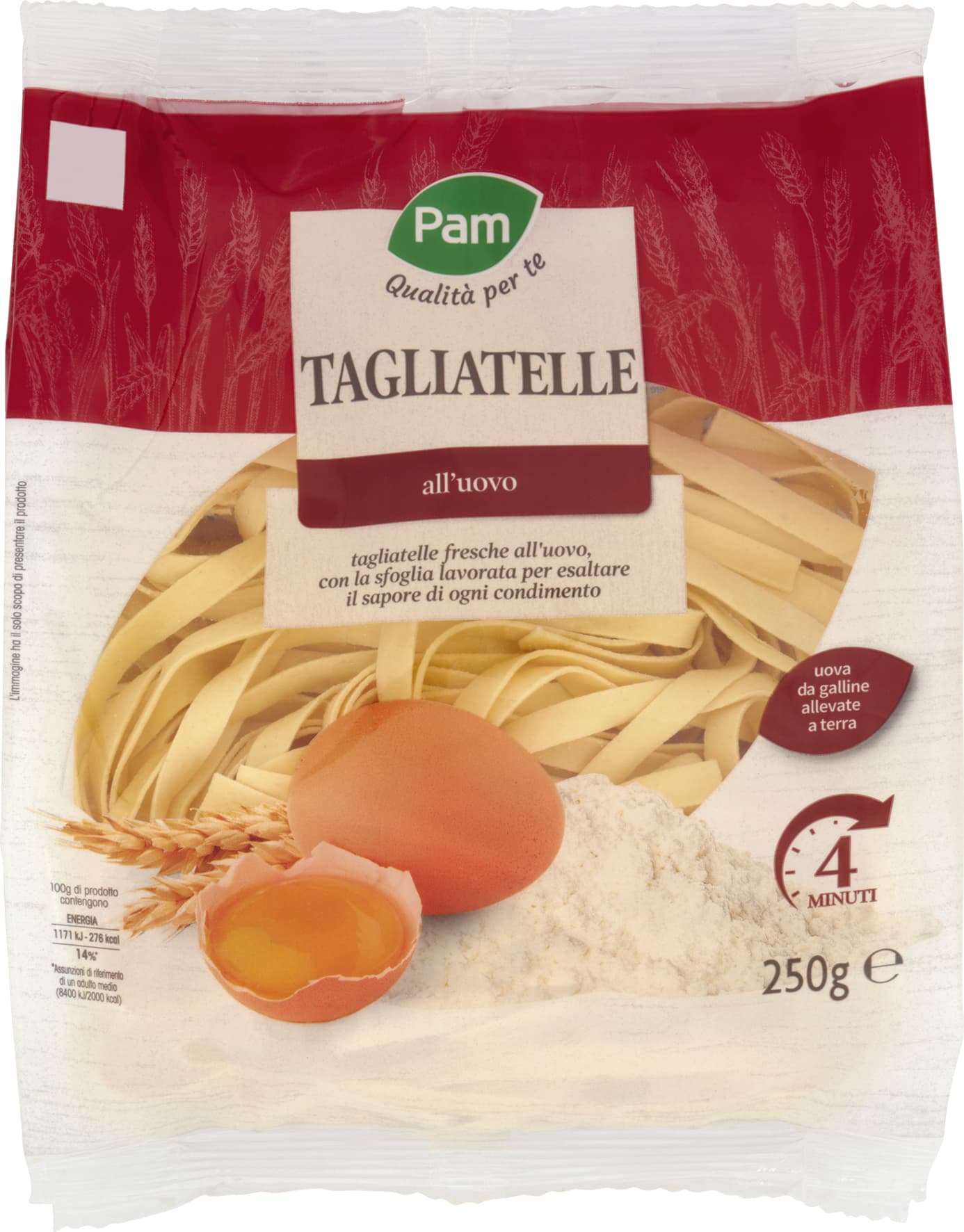 PAM Qualità per te Tagliatelle all'uovo 250 g – immagine 1