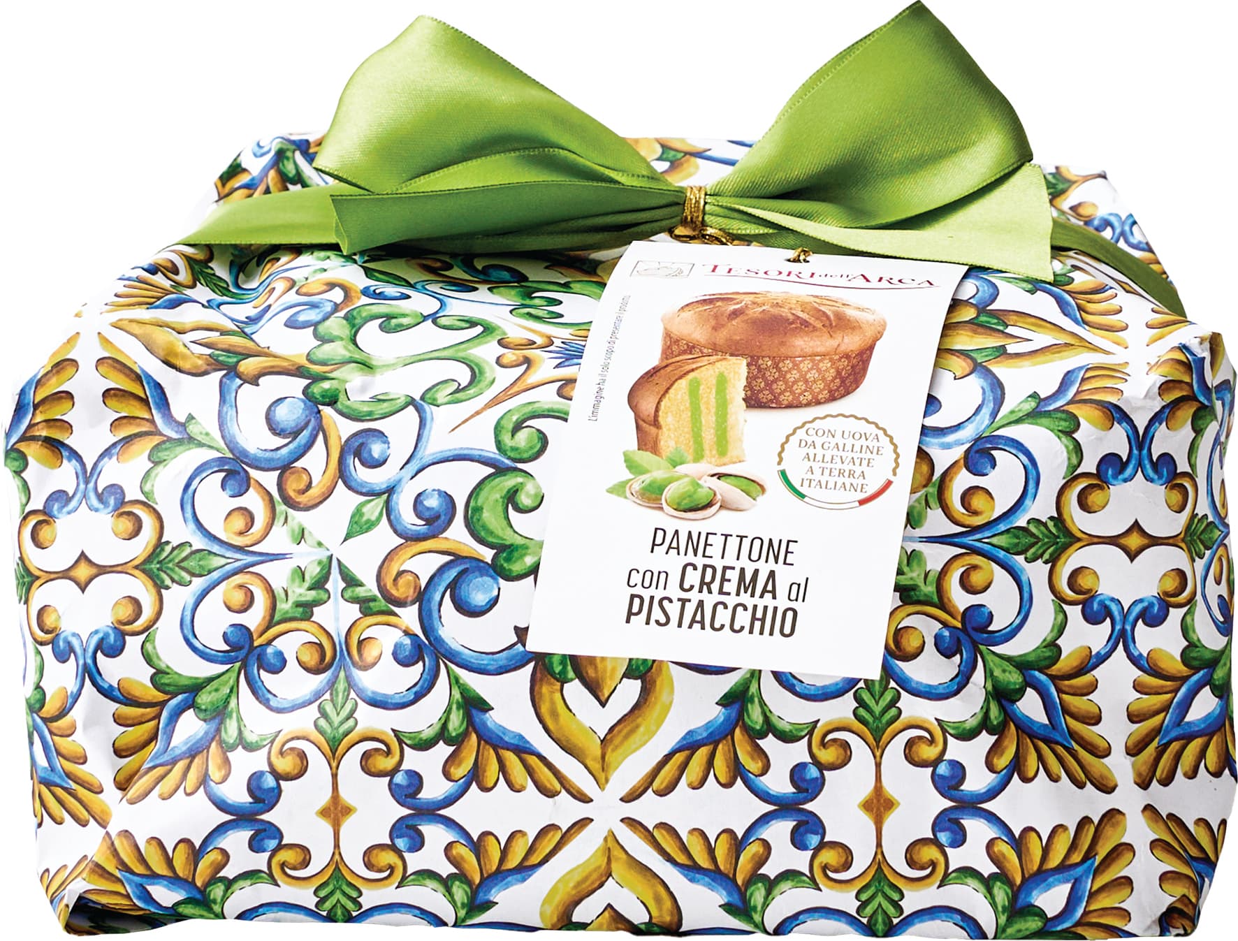 TESORI DELL'ARCA Panettone con Crema al Pistacchio 1000 g – immagine 1