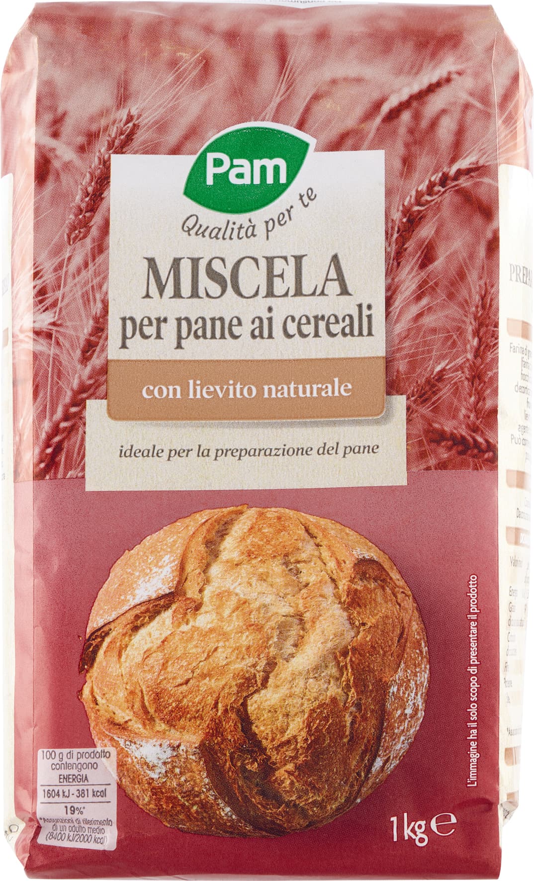 PAM PANORAMA Miscela per Pane ai Cereali 1 kg – immagine 1