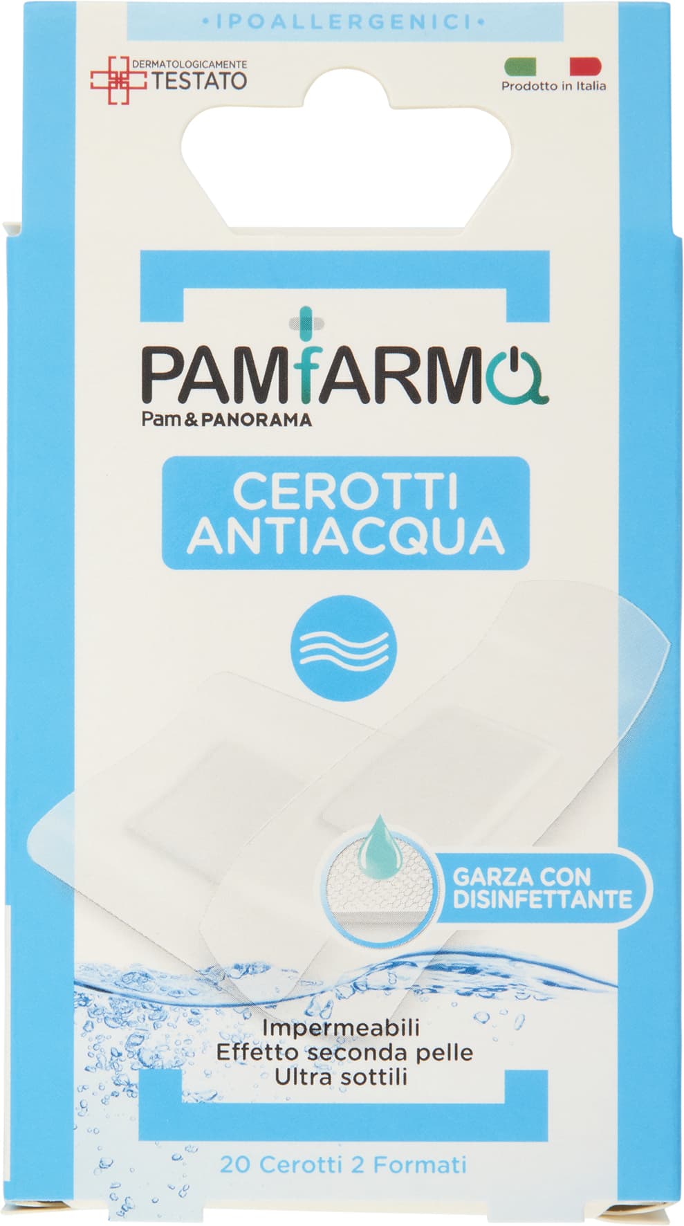 PAM PANORAMA Cerotti Antiacqua 2 Formati 20 pz – immagine 1