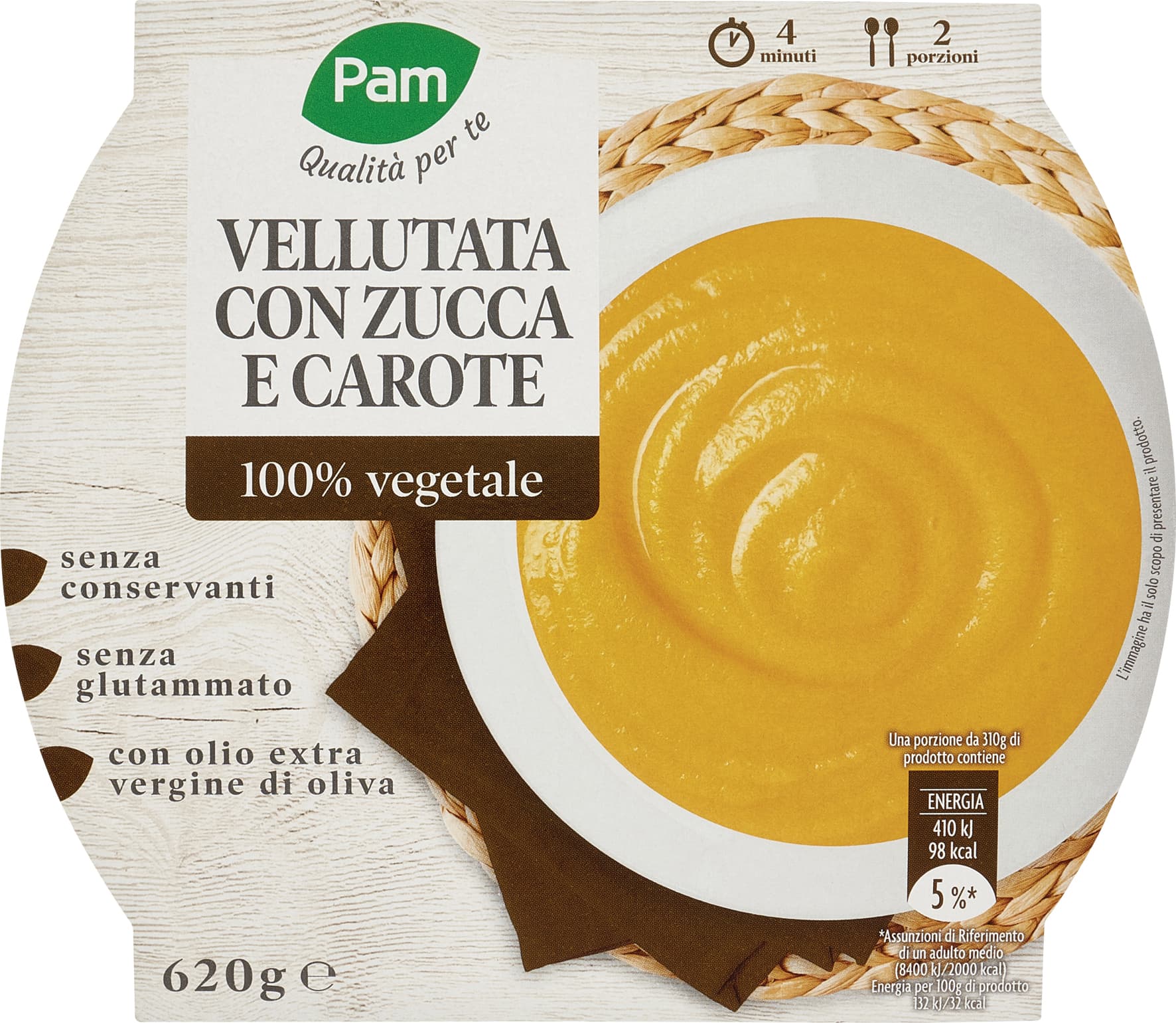 PAM Qualità per te Vellutata con Zucca e Carote 620 g – immagine 1