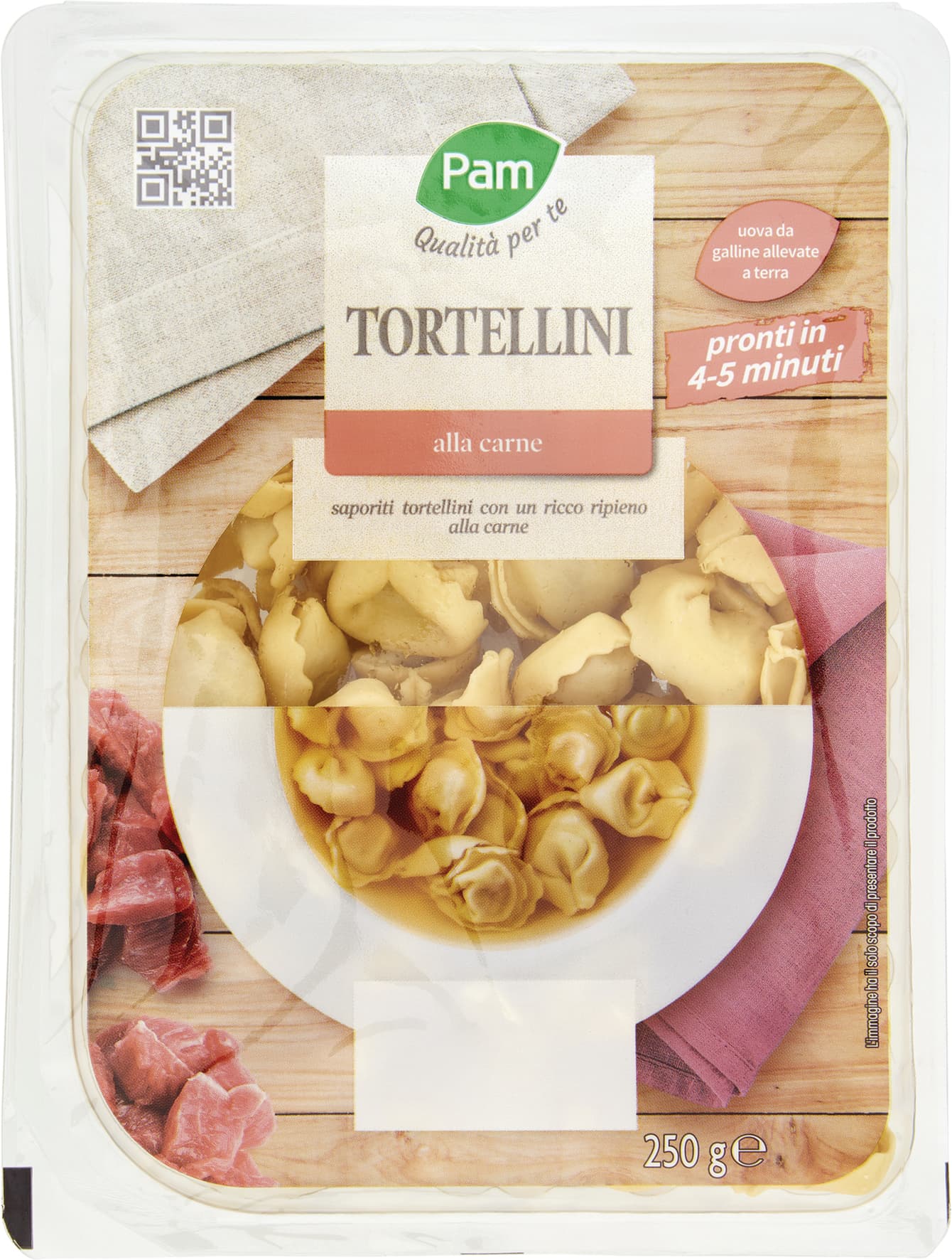 PAM Qualità per te Tortellini alla carne 250 g – immagine 1