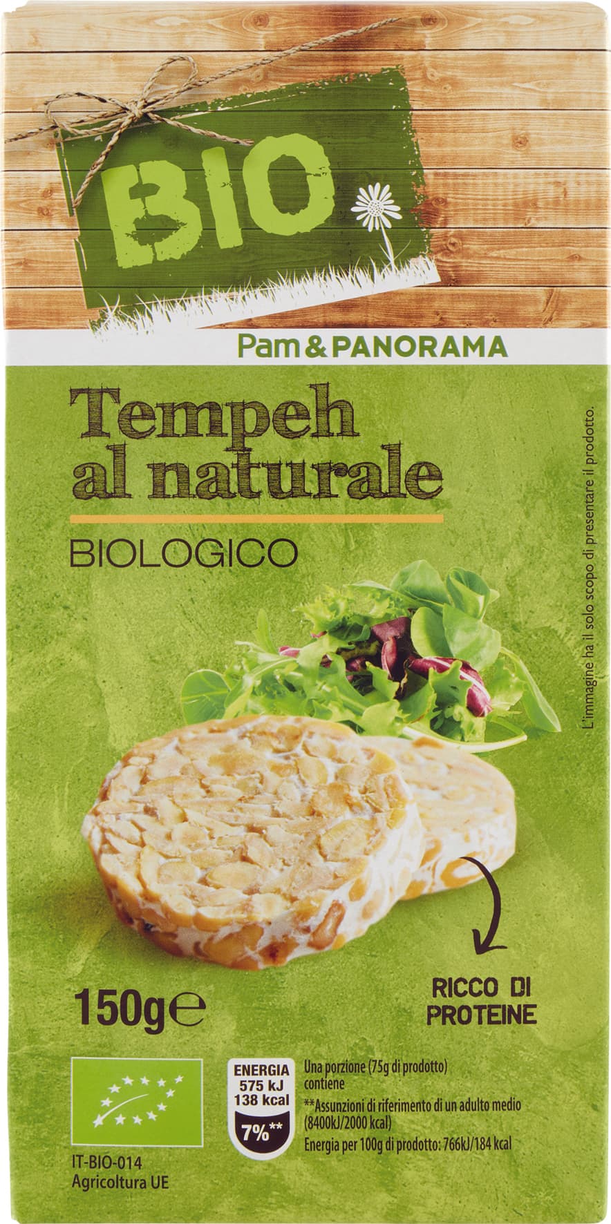 BIO Tempeh al naturale Biologico 2 x 75 g – immagine 1