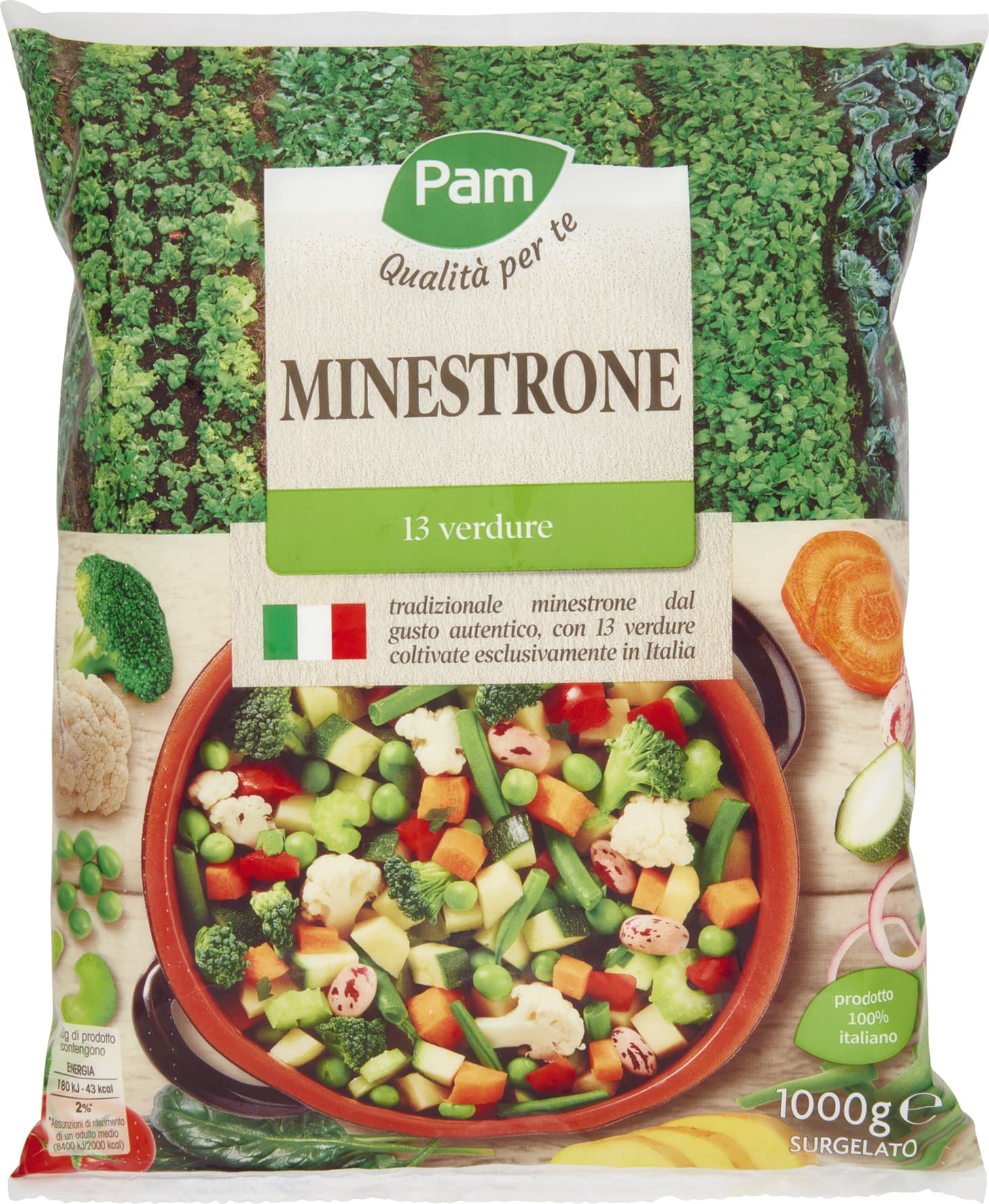 PAM PANORAMA Minestrone surgelato 1 kg – immagine 1