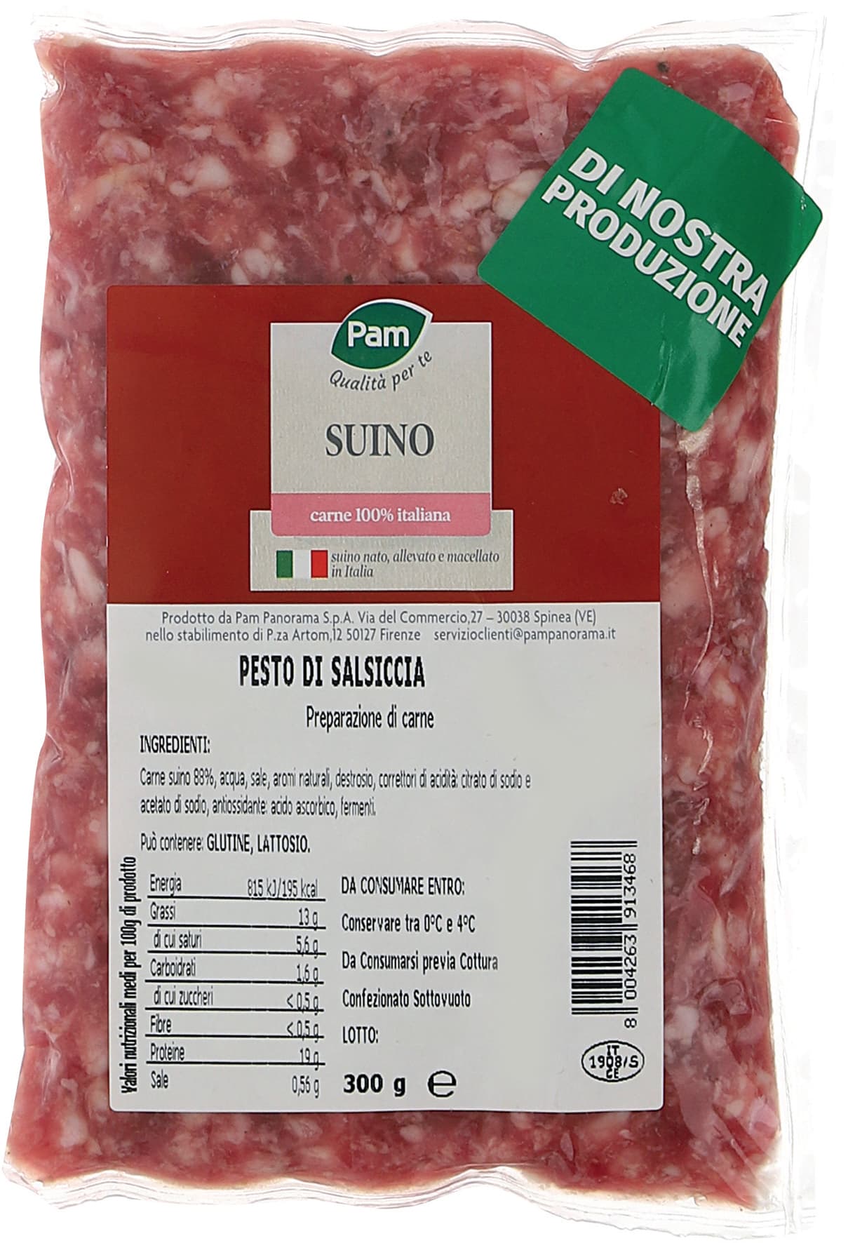 Pesto di salsiccia PAM 300 g – immagine 1