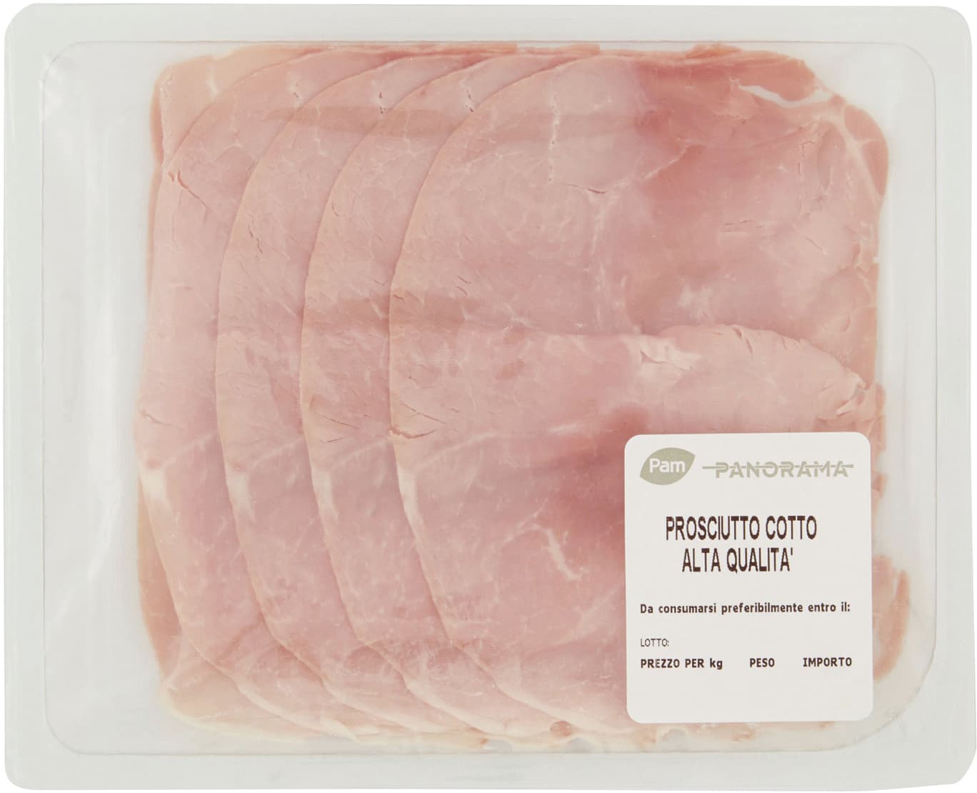 Prosciutto cotto alta qualità PAM Panorama 120 g – immagine 1