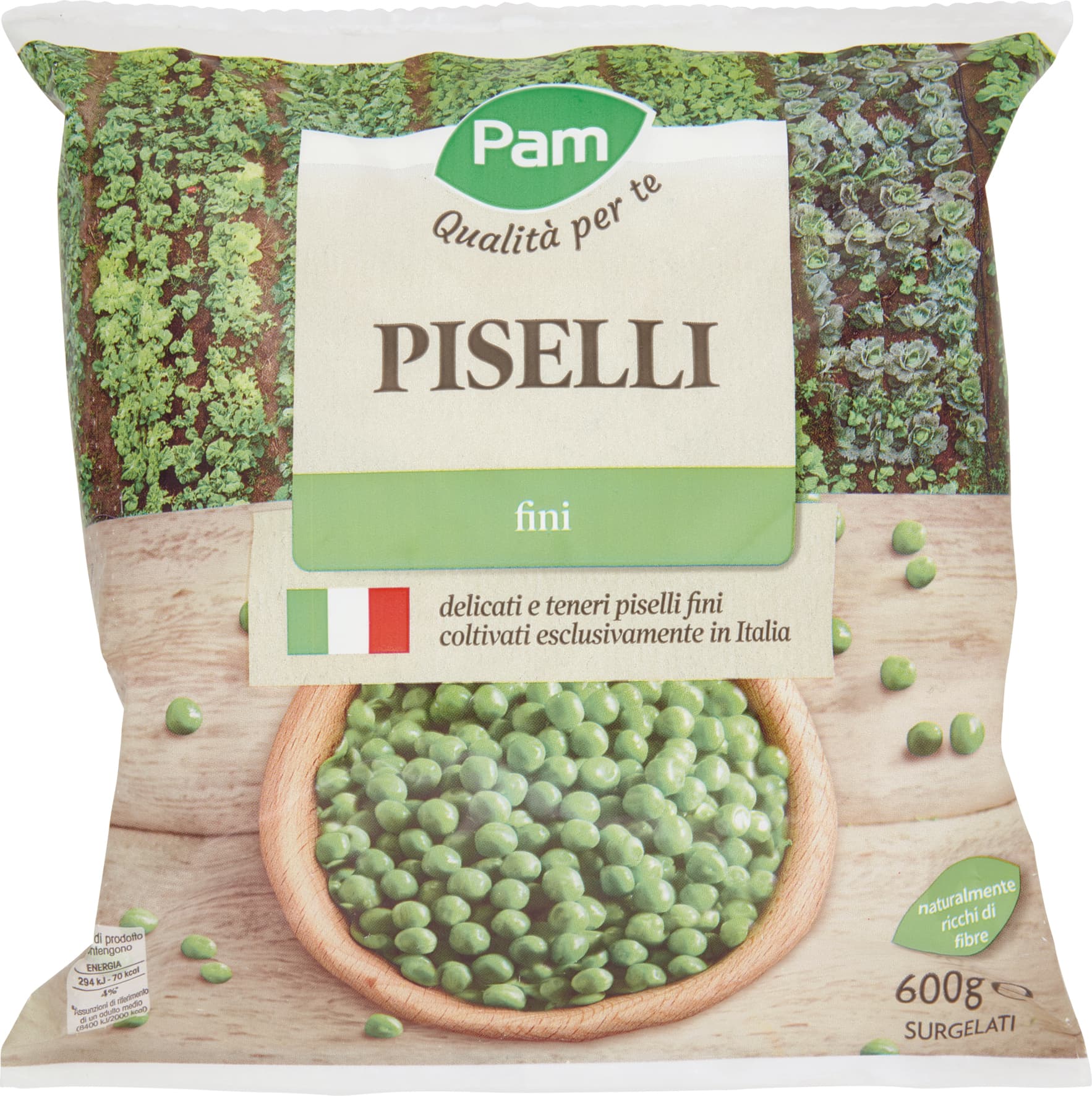 PAM PANORAMA Piselli Fini surgelati 600 g – immagine 1