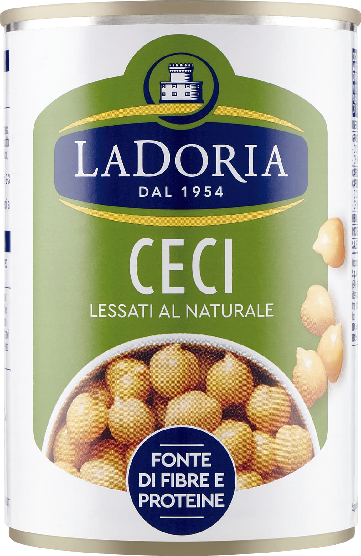 Ceci lessati al naturale La Doria 400 g 240 g – immagine 1