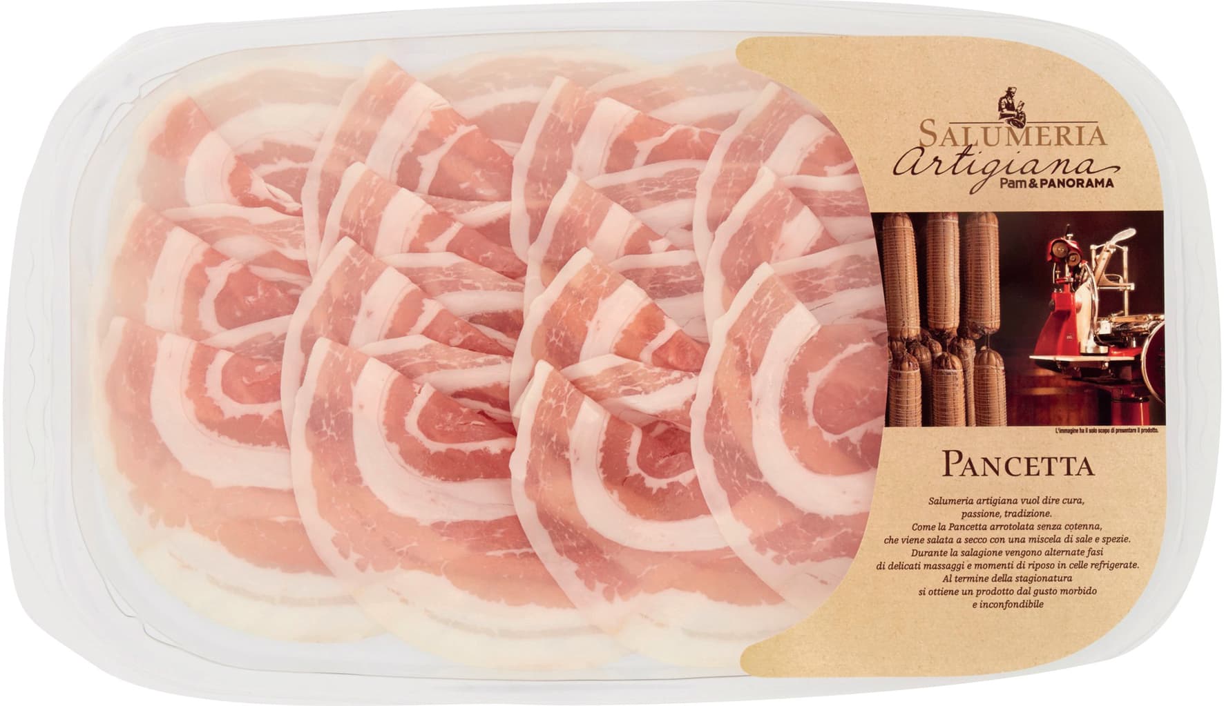 Salumeria Artigiana Pancetta 120 g – immagine 1