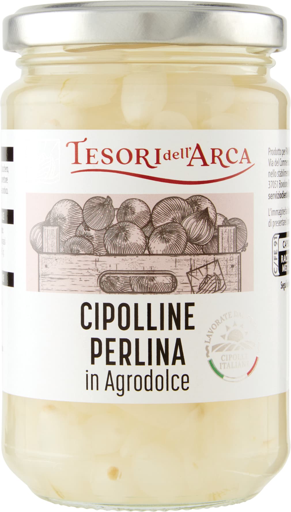 TESORI DELL'ARCA Cipolline Perlina in Agrodolce 290 g – immagine 1