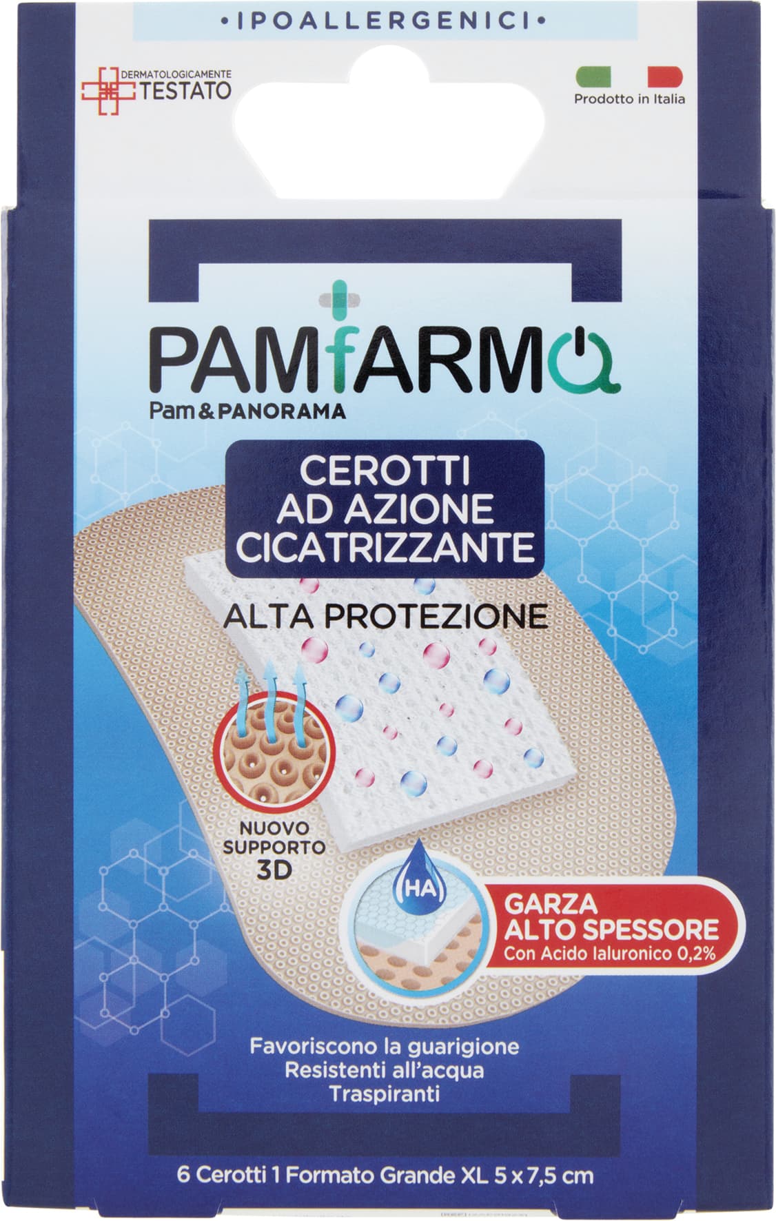 PAMFARMA Cerotti ad Azione Cicatrizzante 1 Formato Grande XL 5 x 7,5 cm 6 pz – immagine 1