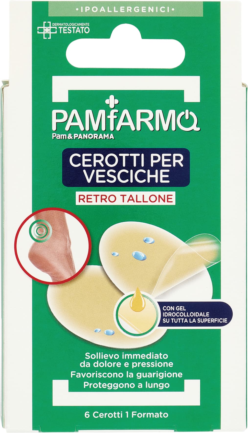 PAMFARMA Cerotti per Vesciche Retro Tallone 1 Formato 6 pz – immagine 1