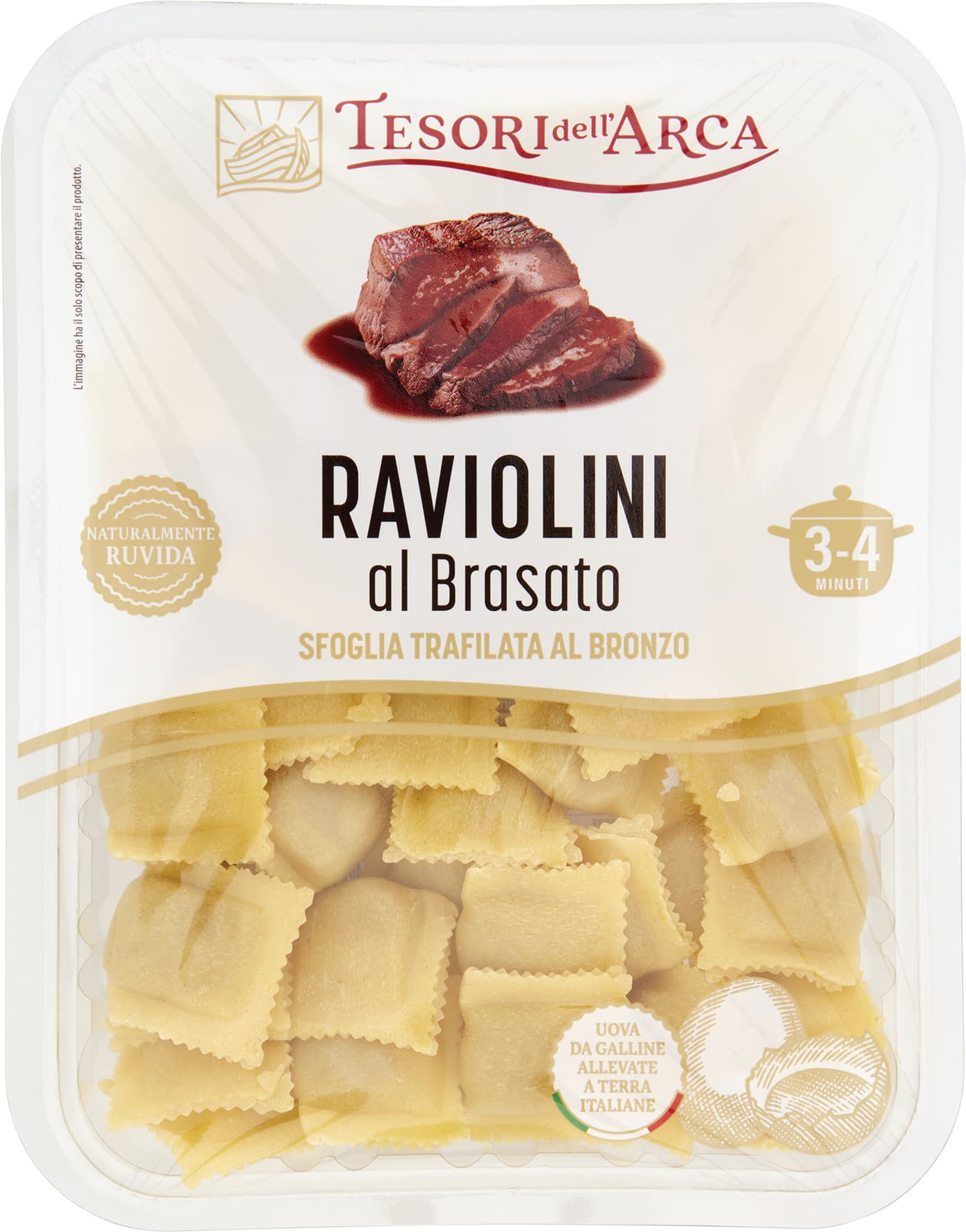 TESORI DELL'ARCA Raviolini al Brasato 250 g – immagine 1