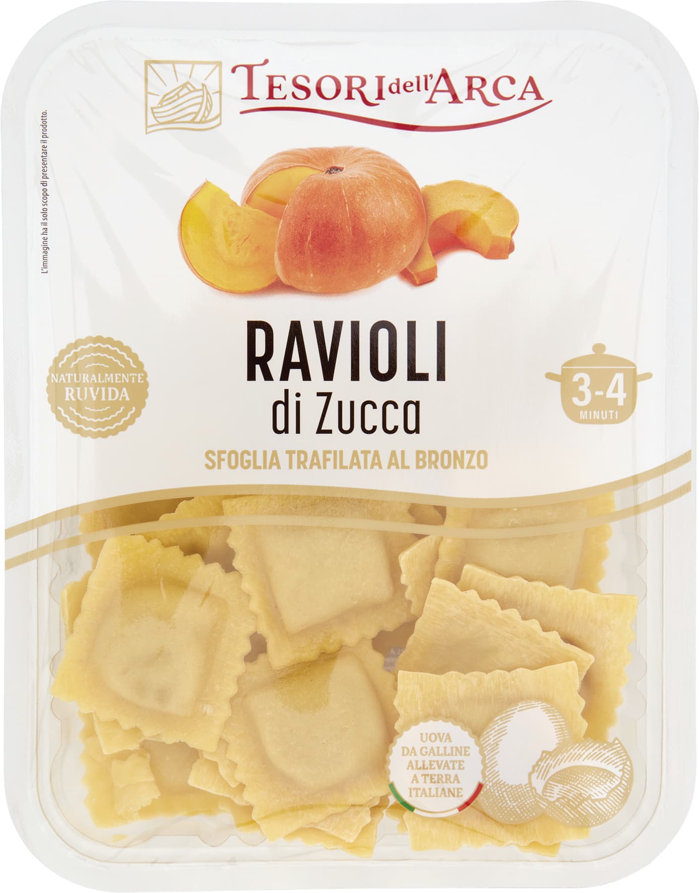 TESORI DELL'ARCA Ravioli di Zucca 250 g – immagine 1