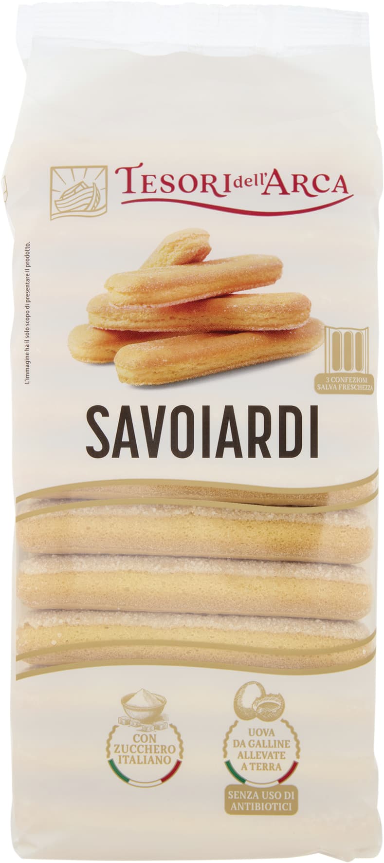 TESORI DELL'ARCA Savoiardi 3 x 100 g – immagine 1