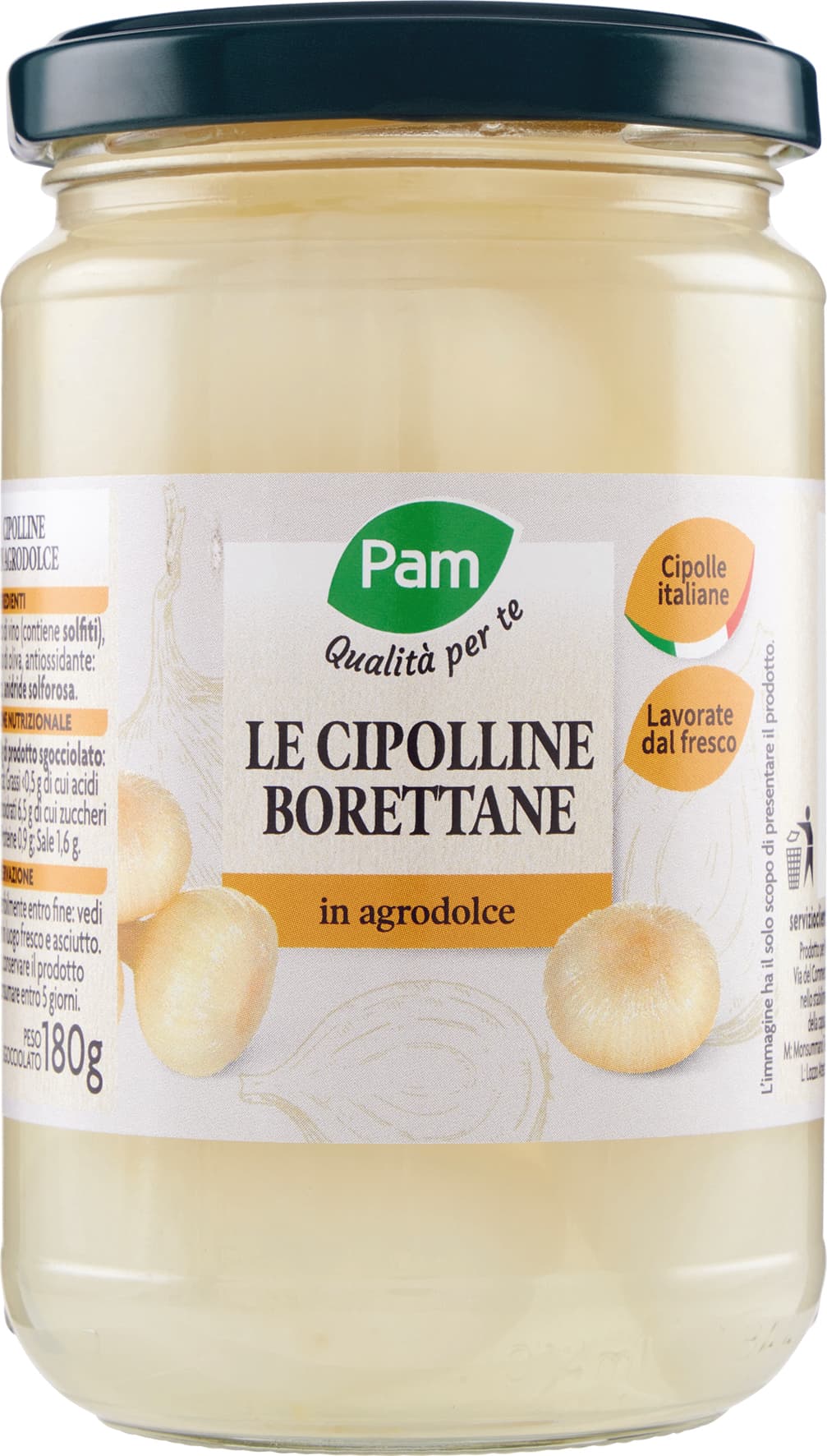 PAM PANORAMA Cipolline Borettane in Agrodolce 300 g – immagine 1