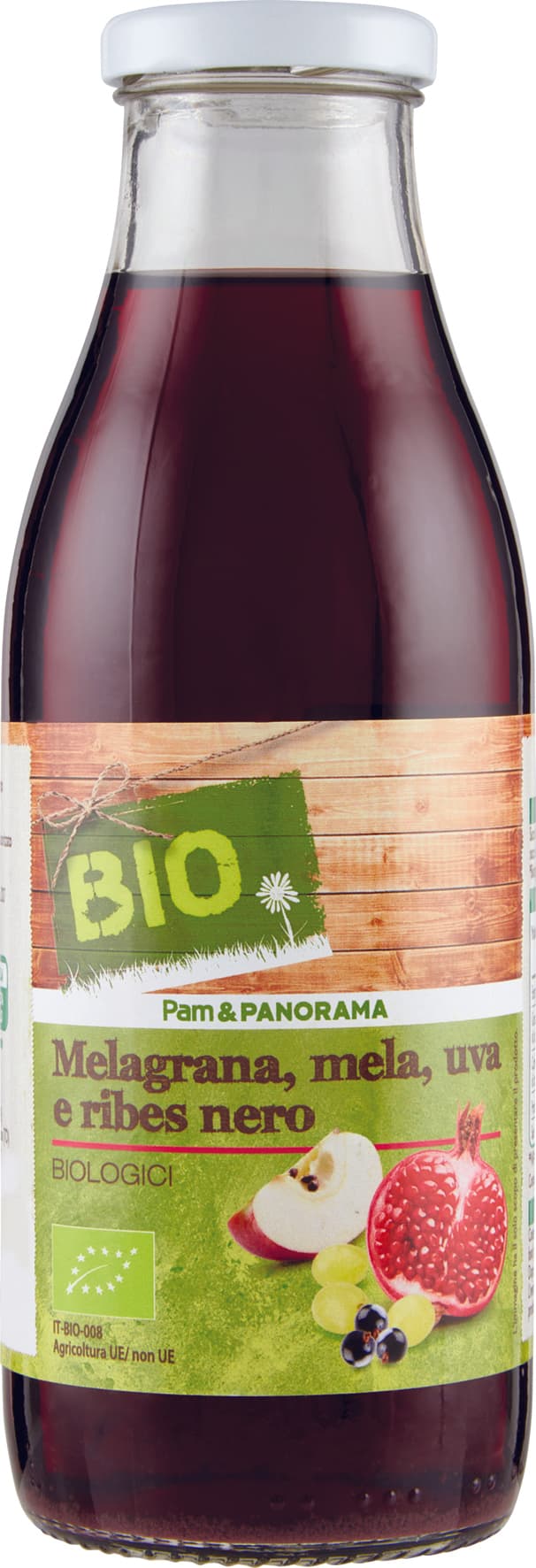 BIO Melagrana, mela, uva e ribes nero Biologici 500 ml – immagine 1