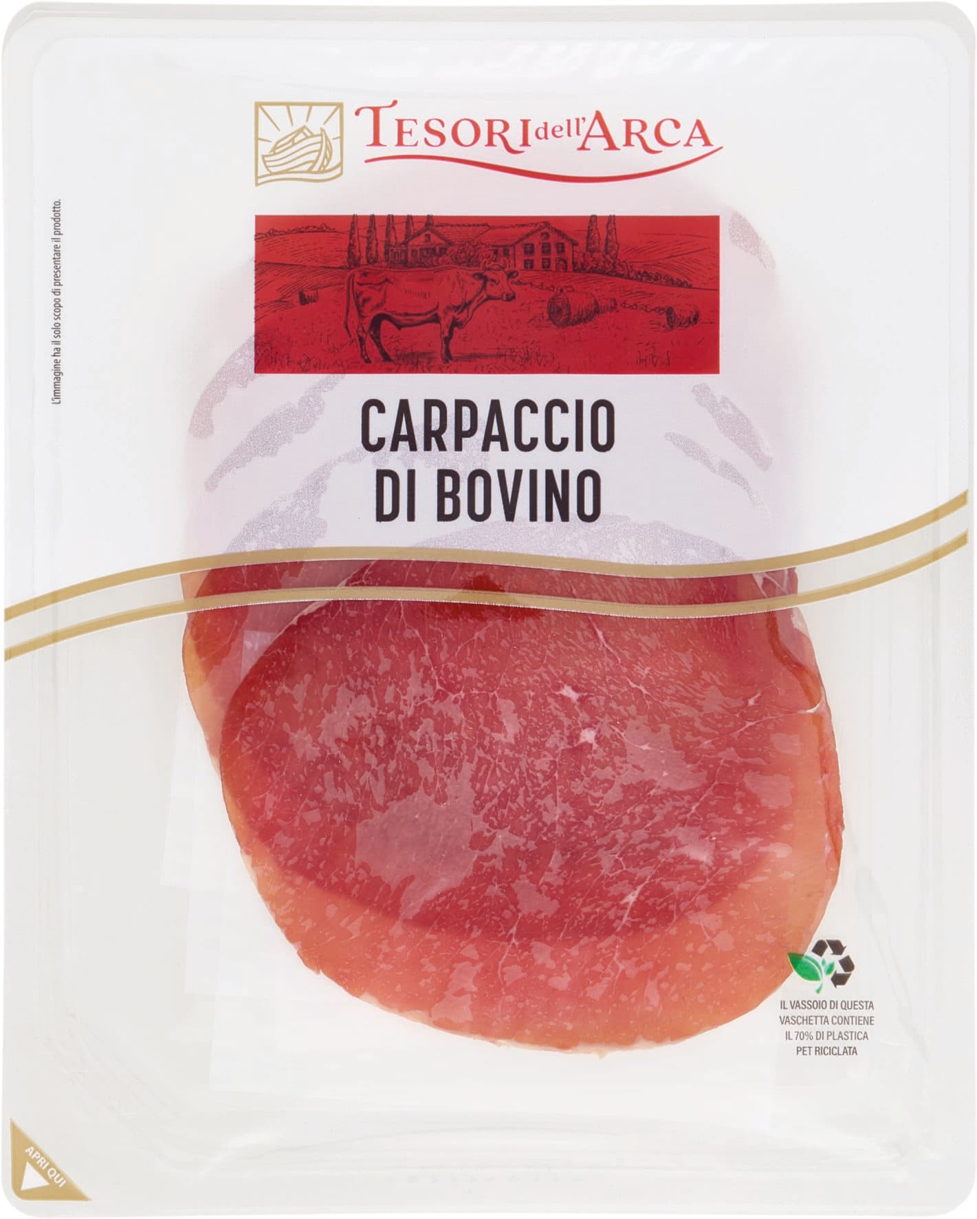 TESORI DELL'ARCA Carpaccio di Bovino 80 g – immagine 1