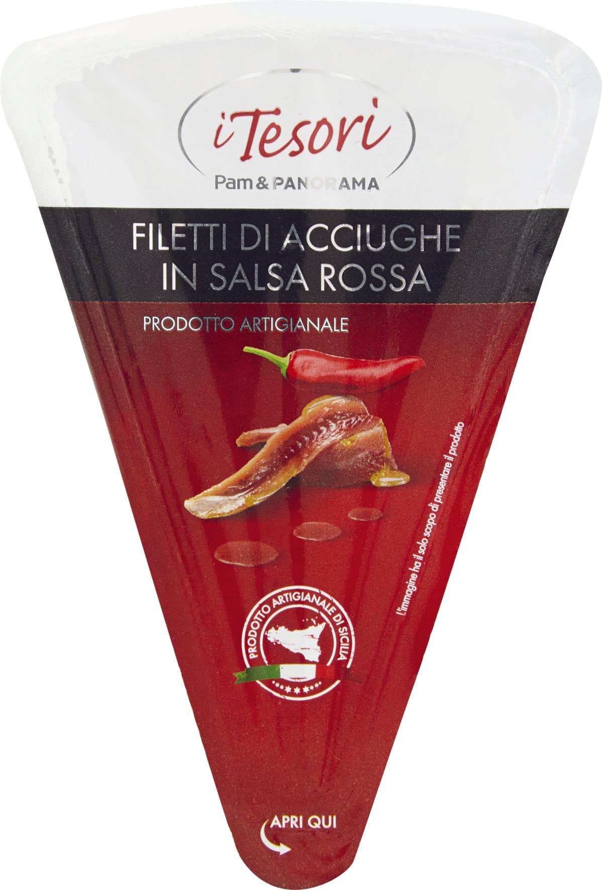 I TESORI Filetti di Acciughe in Salsa Rossa 80 g – immagine 1